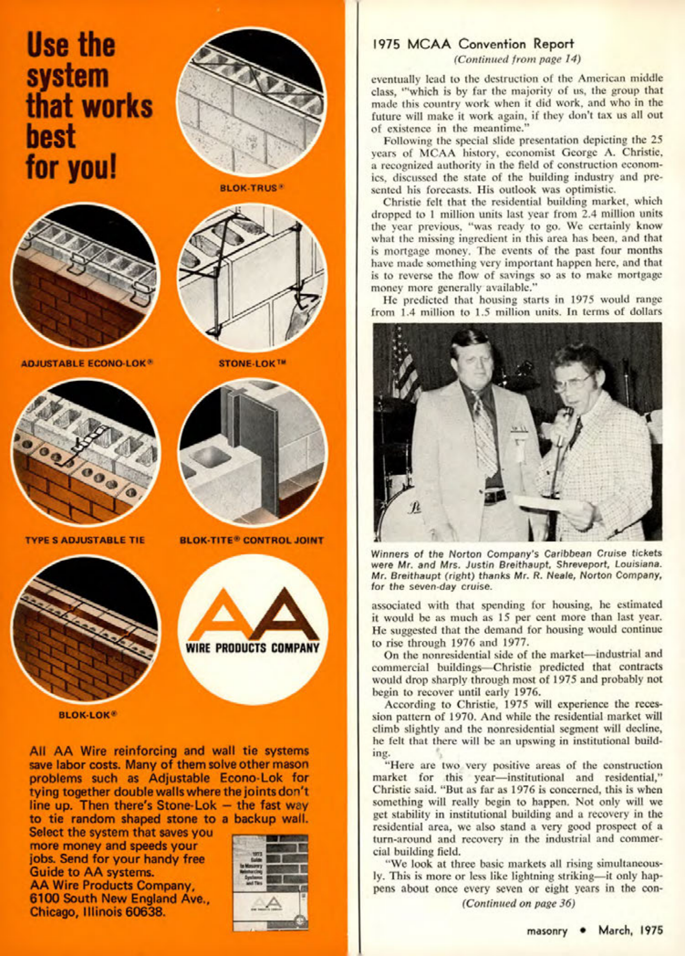 Masonry Magazine March 1975 Page. 16