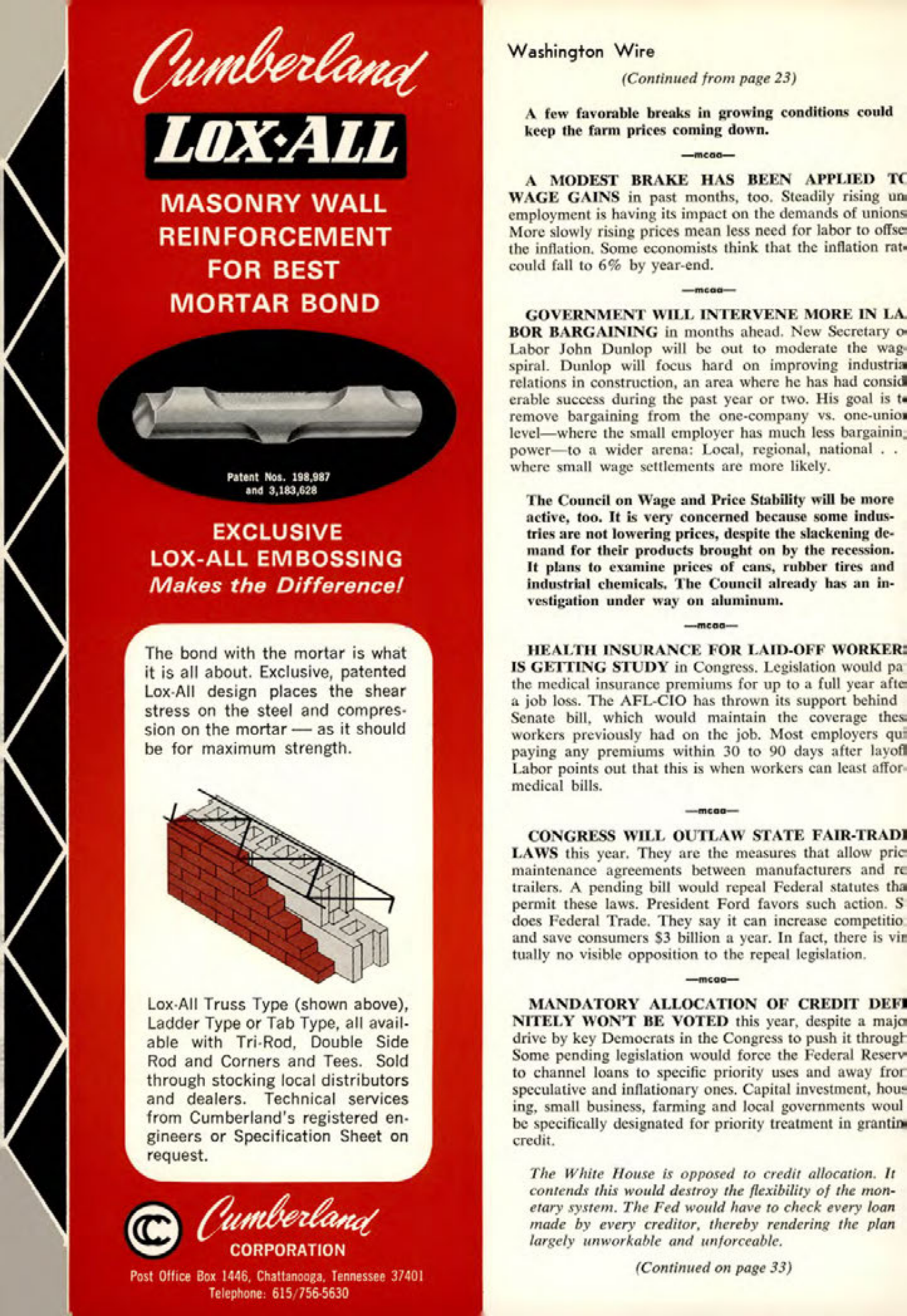 Masonry Magazine March 1975 Page. 24