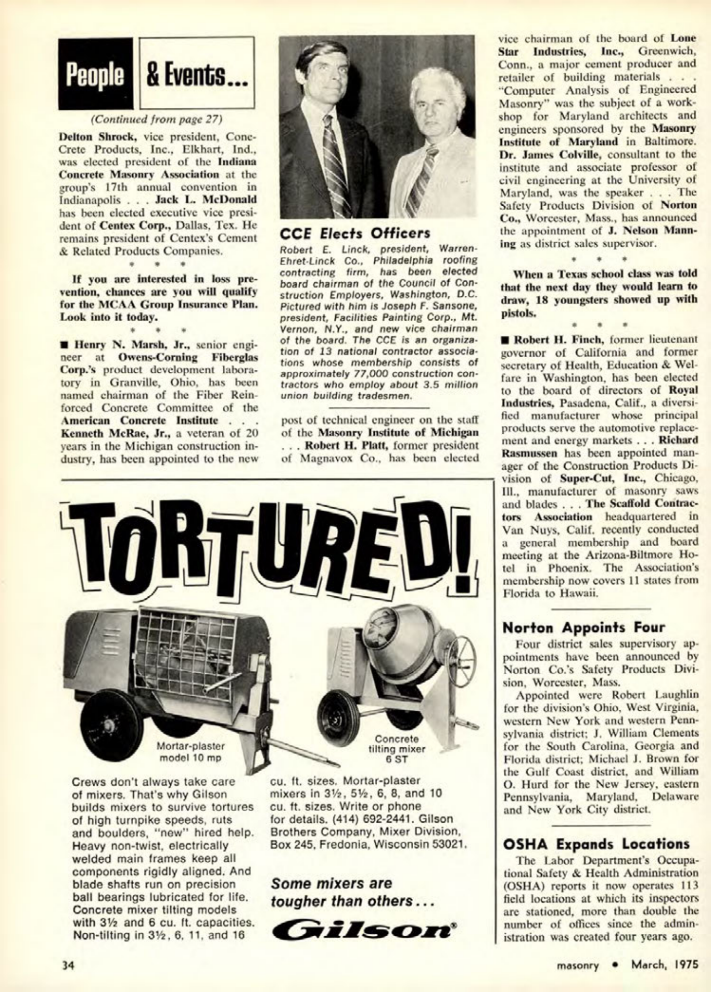 Masonry Magazine March 1975 Page. 34