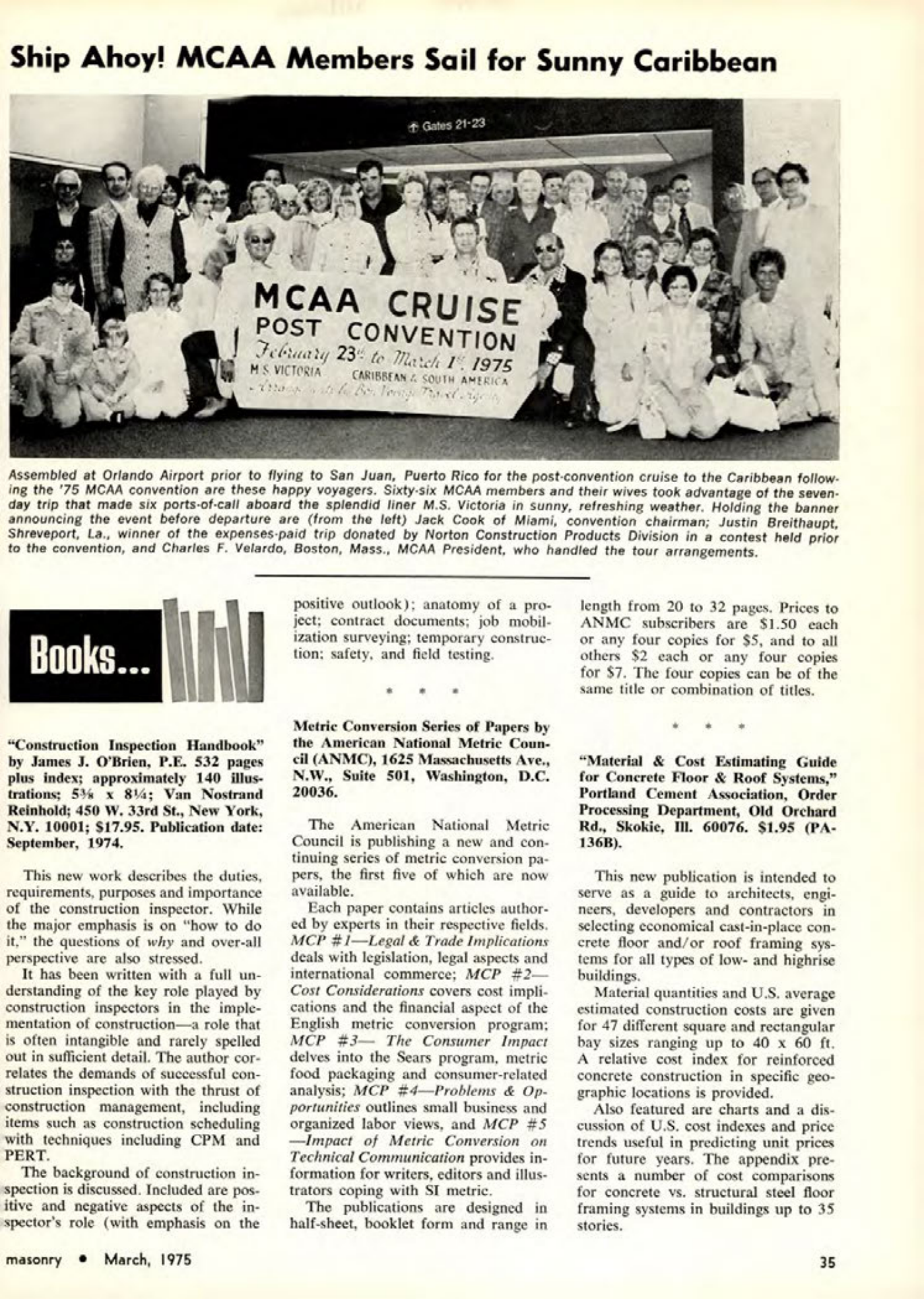 Masonry Magazine March 1975 Page. 35