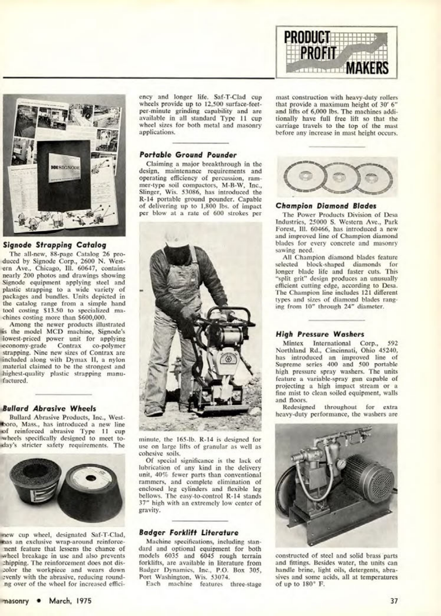 Masonry Magazine March 1975 Page. 37