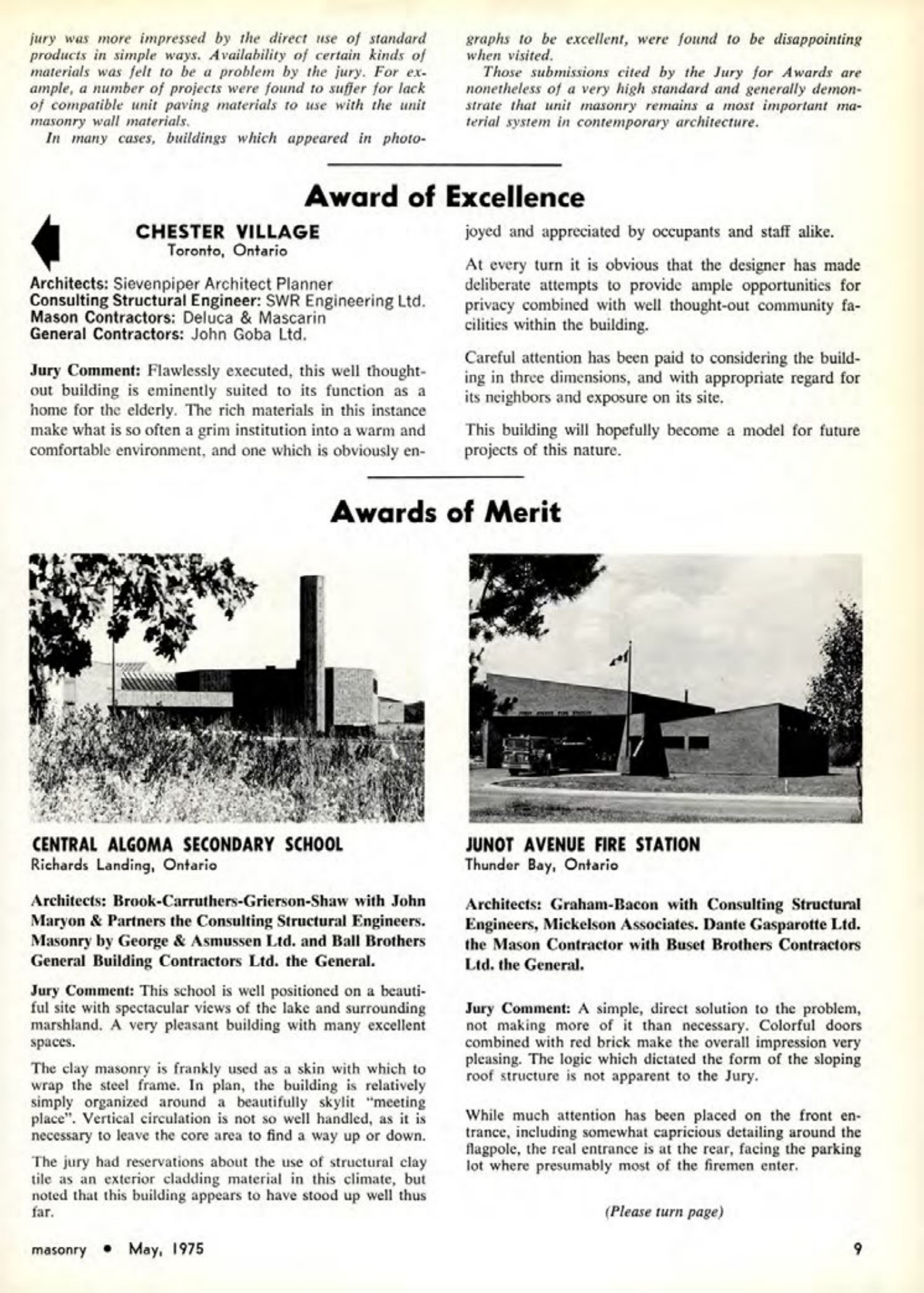 Masonry Magazine May 1975 Page. 9