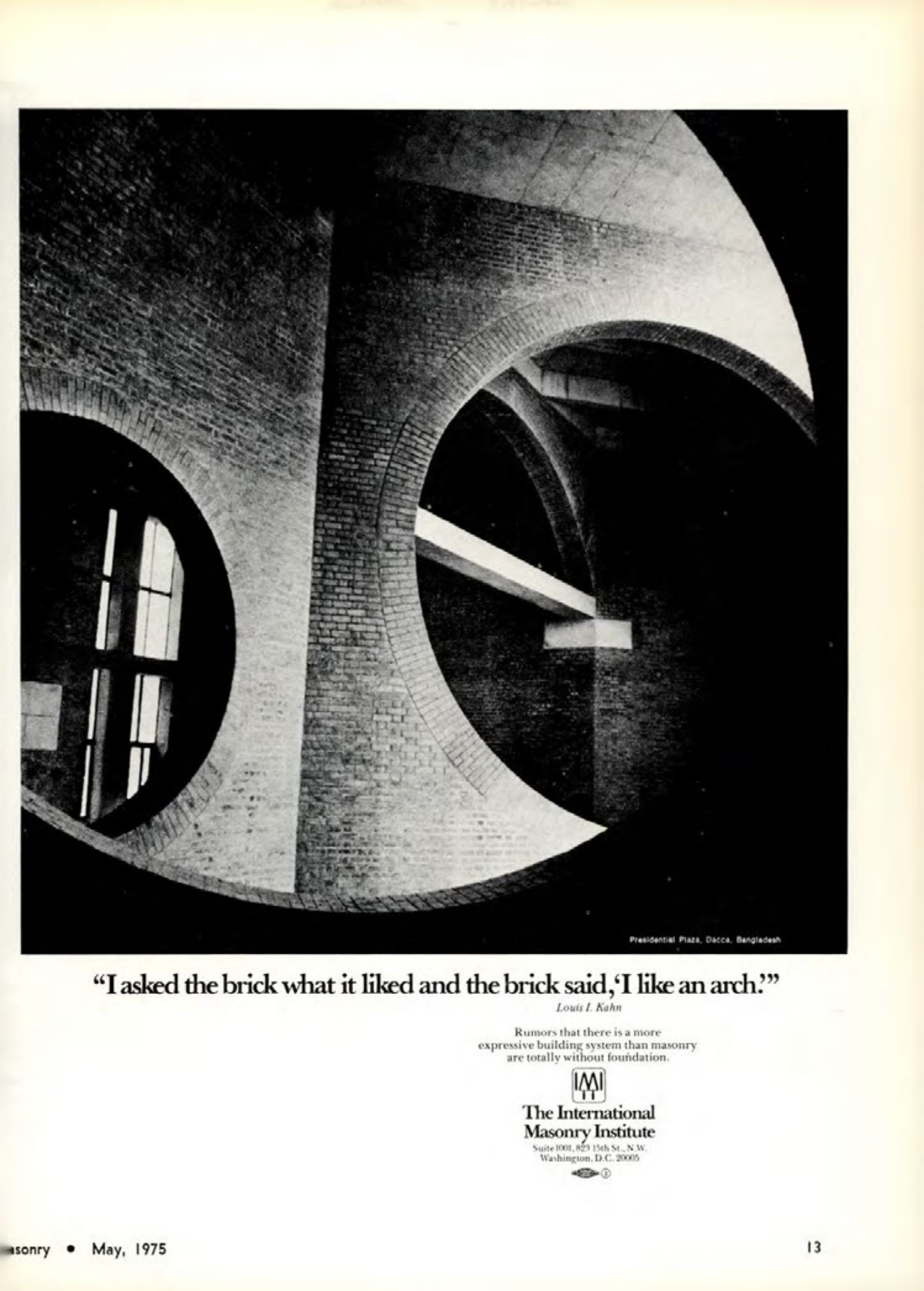 Masonry Magazine May 1975 Page. 13