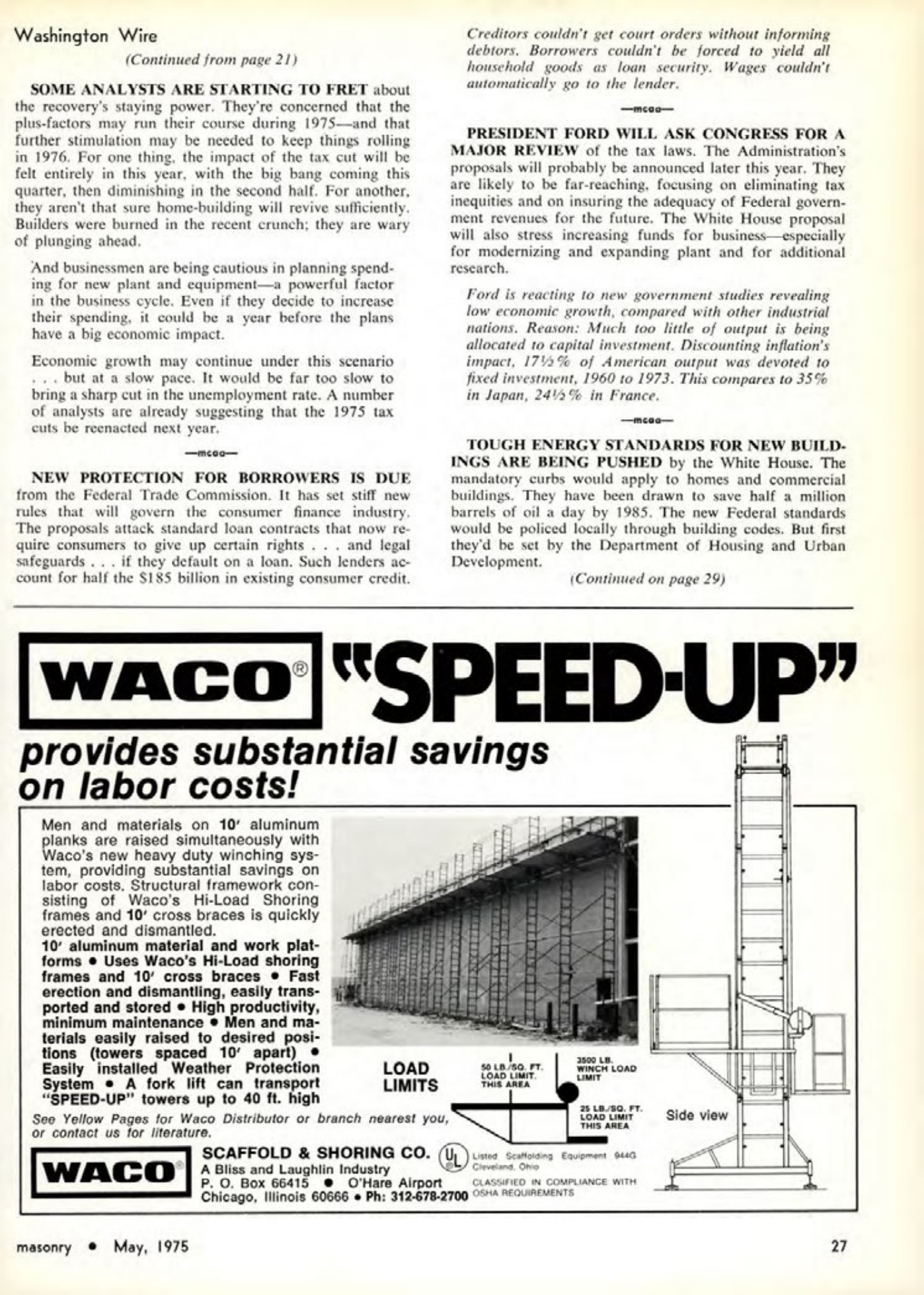 Masonry Magazine May 1975 Page. 27