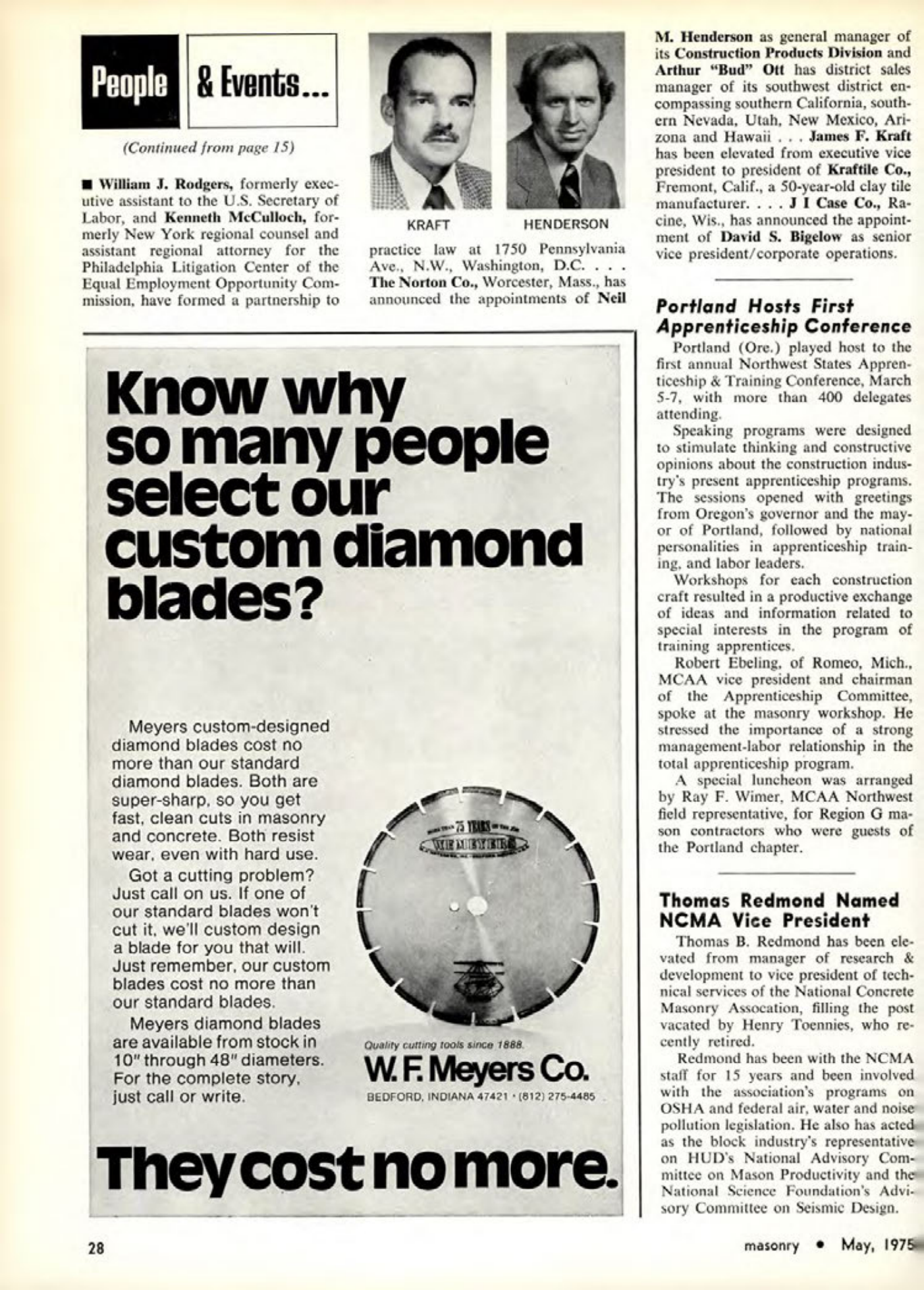 Masonry Magazine May 1975 Page. 28
