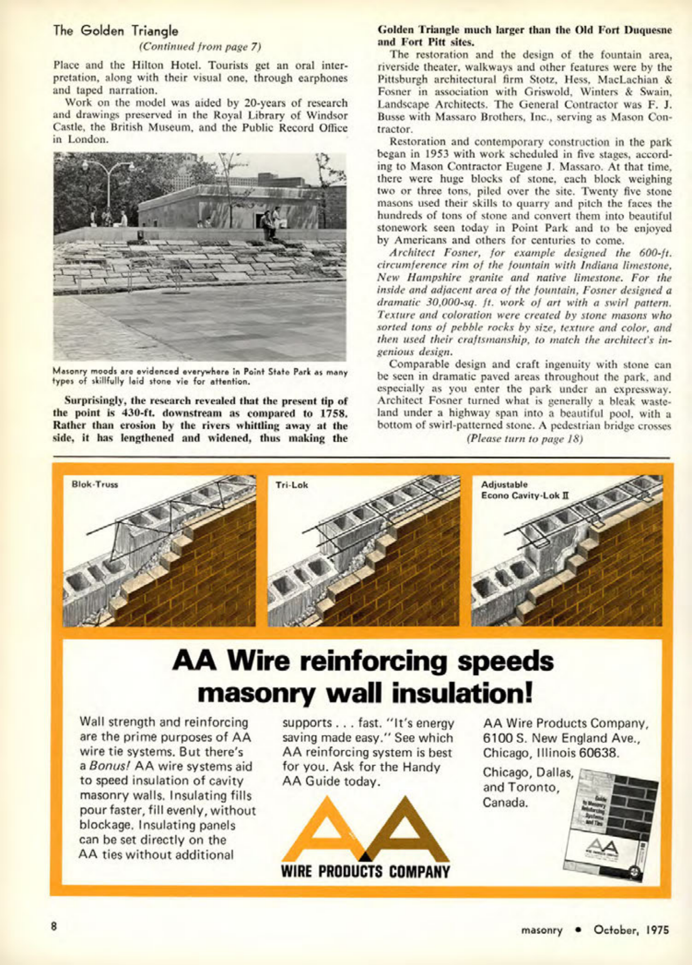 Masonry Magazine October 1975 Page. 8