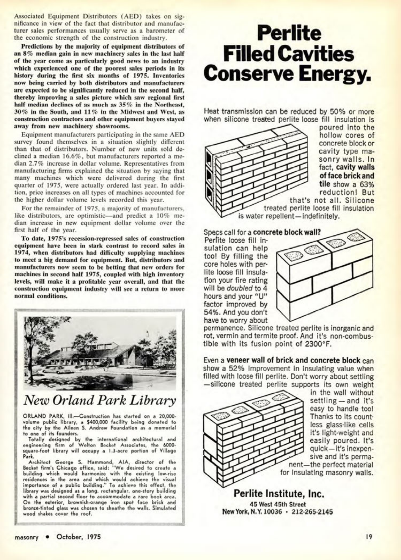 Masonry Magazine October 1975 Page. 19