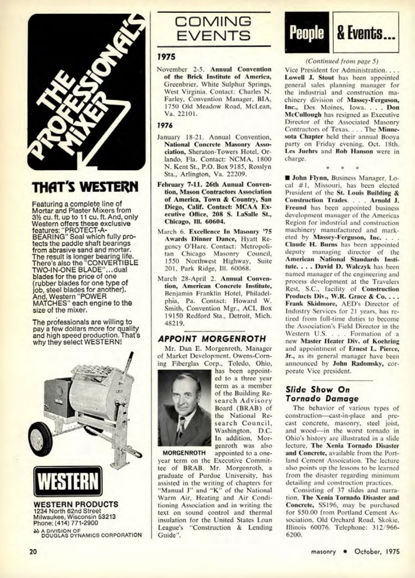 Masonry Magazine October 1975 Page. 20