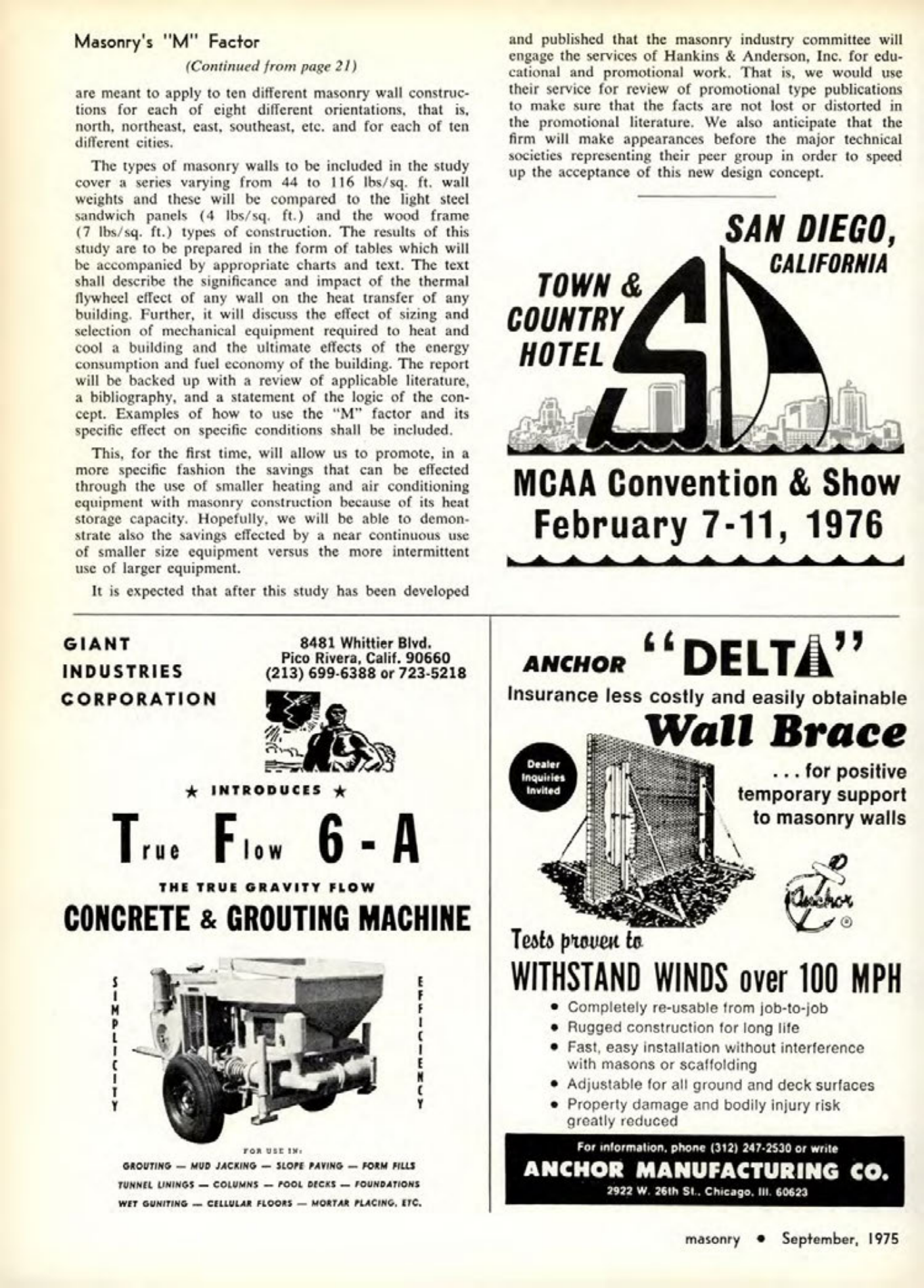 Masonry Magazine September 1975 Page. 24