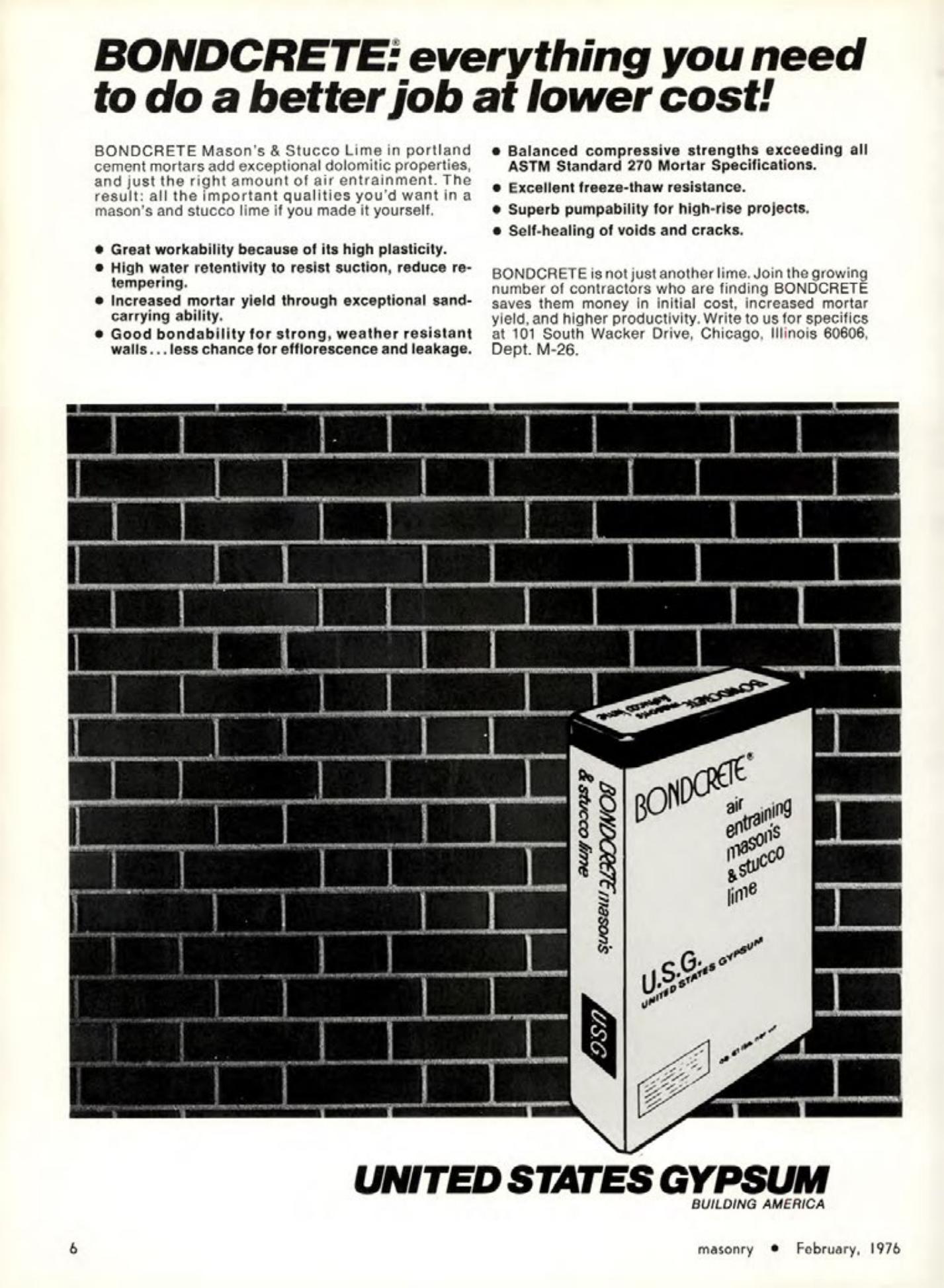 Masonry Magazine February 1976 Page. 6