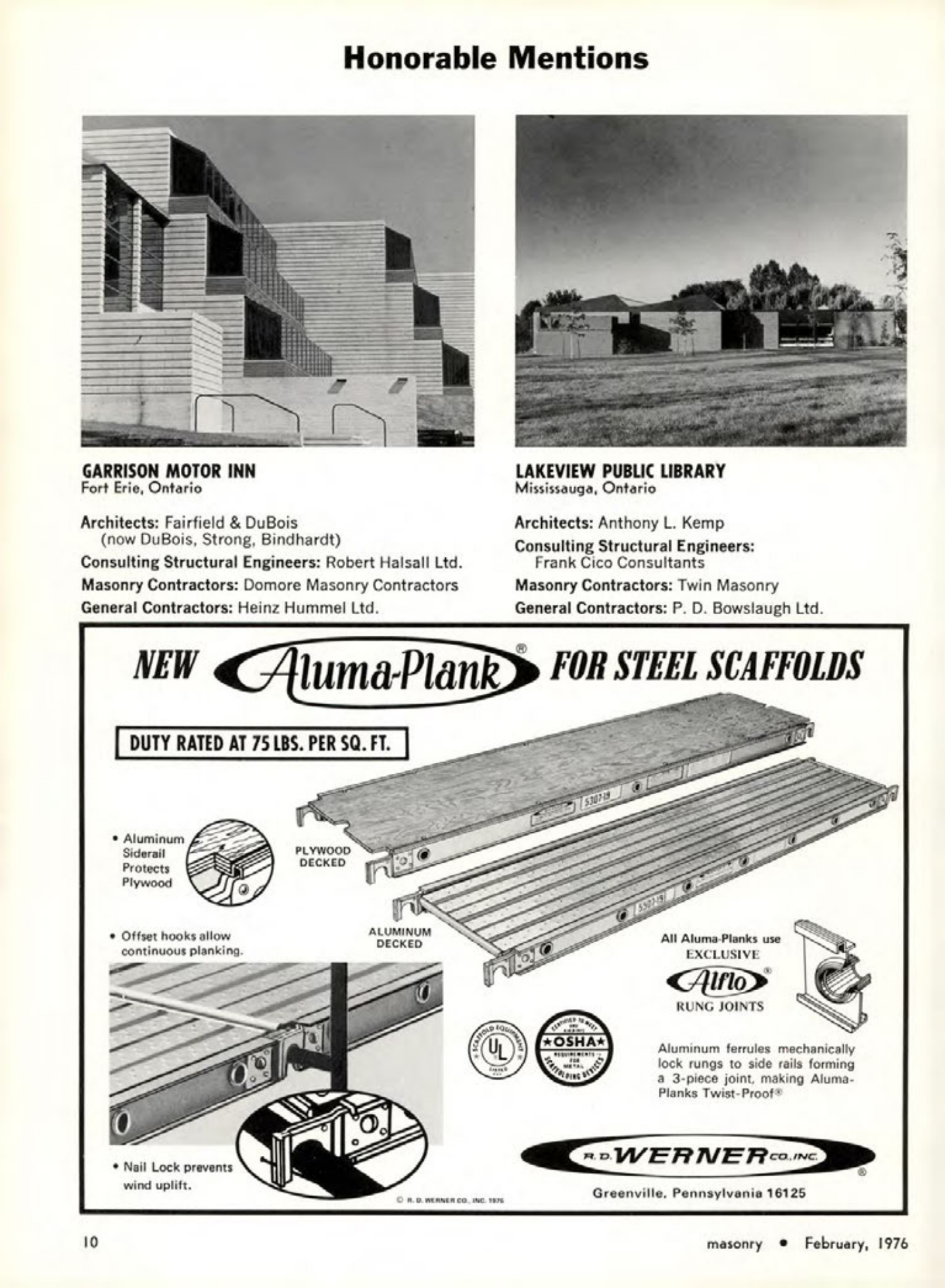 Masonry Magazine February 1976 Page. 10