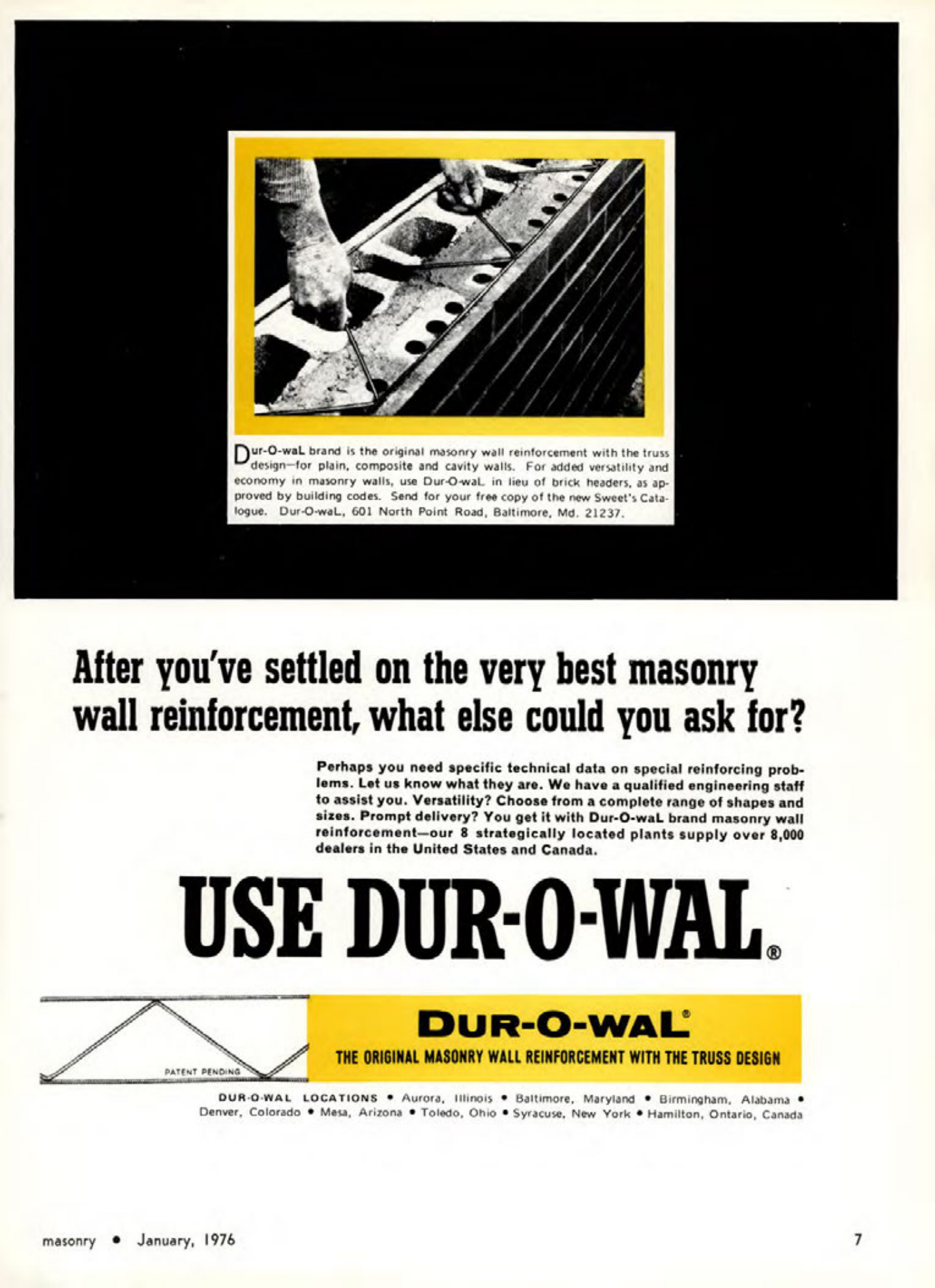 Masonry Magazine January 1976 Page. 7