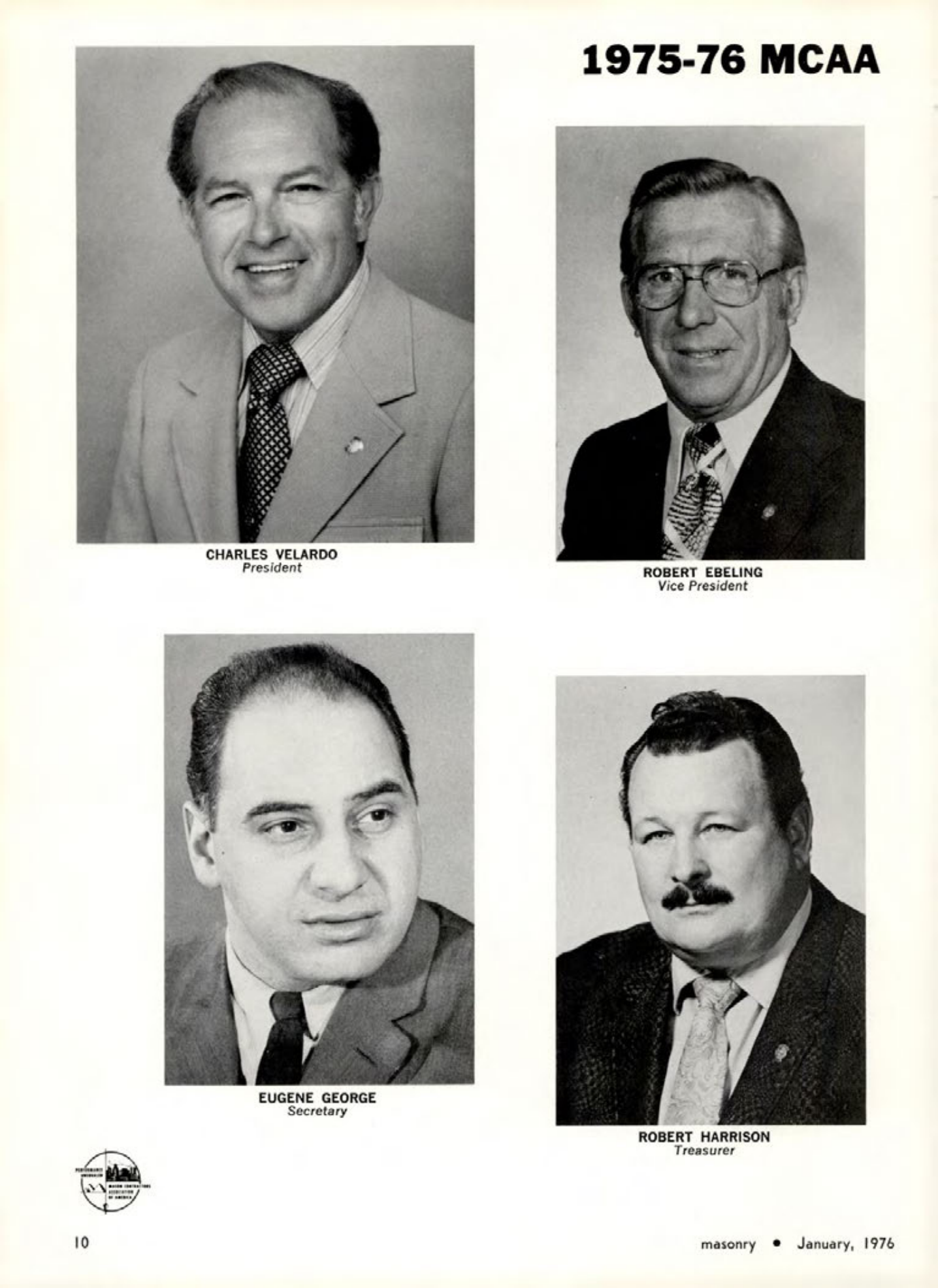 Masonry Magazine January 1976 Page. 10