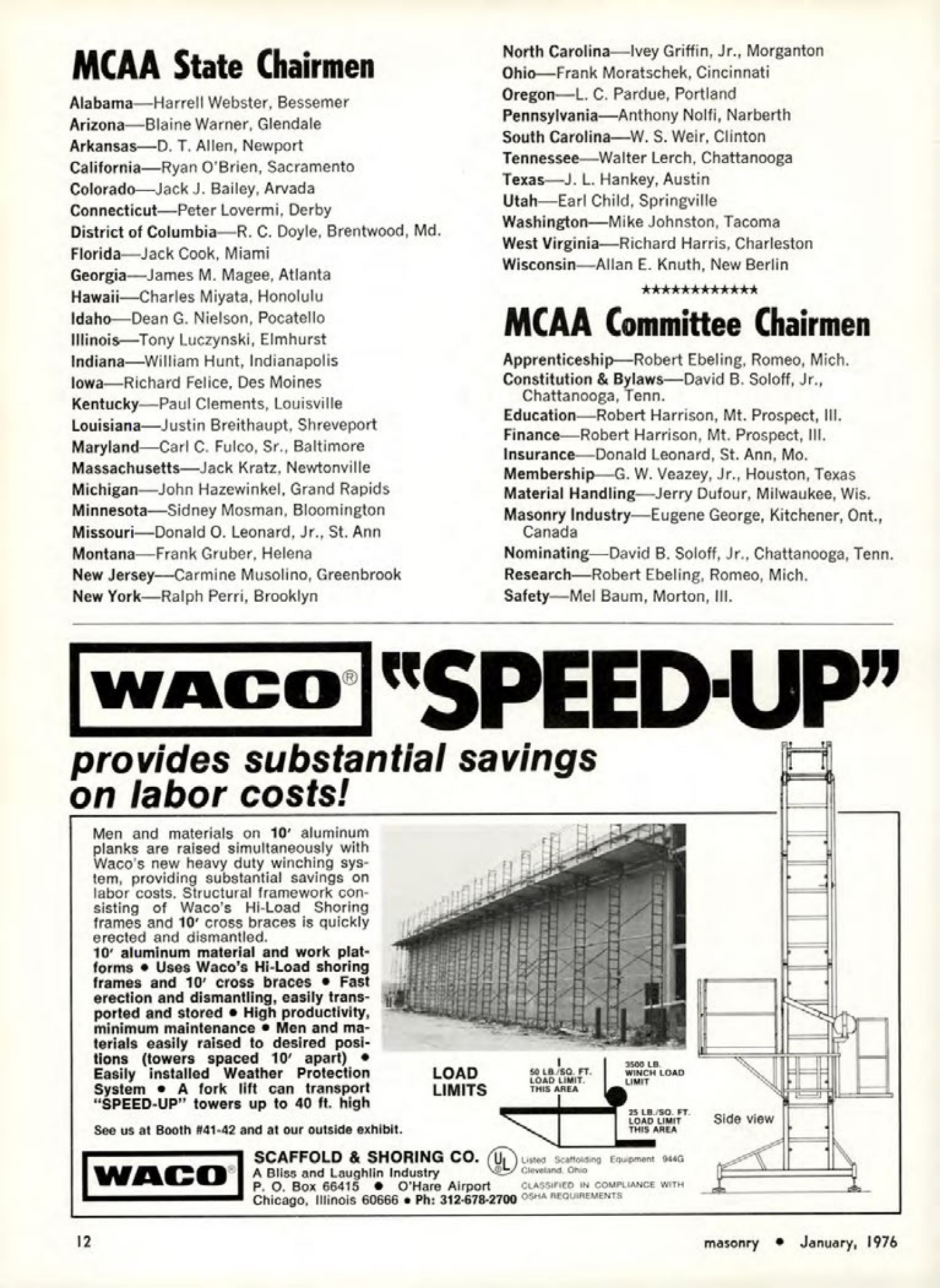 Masonry Magazine January 1976 Page. 12