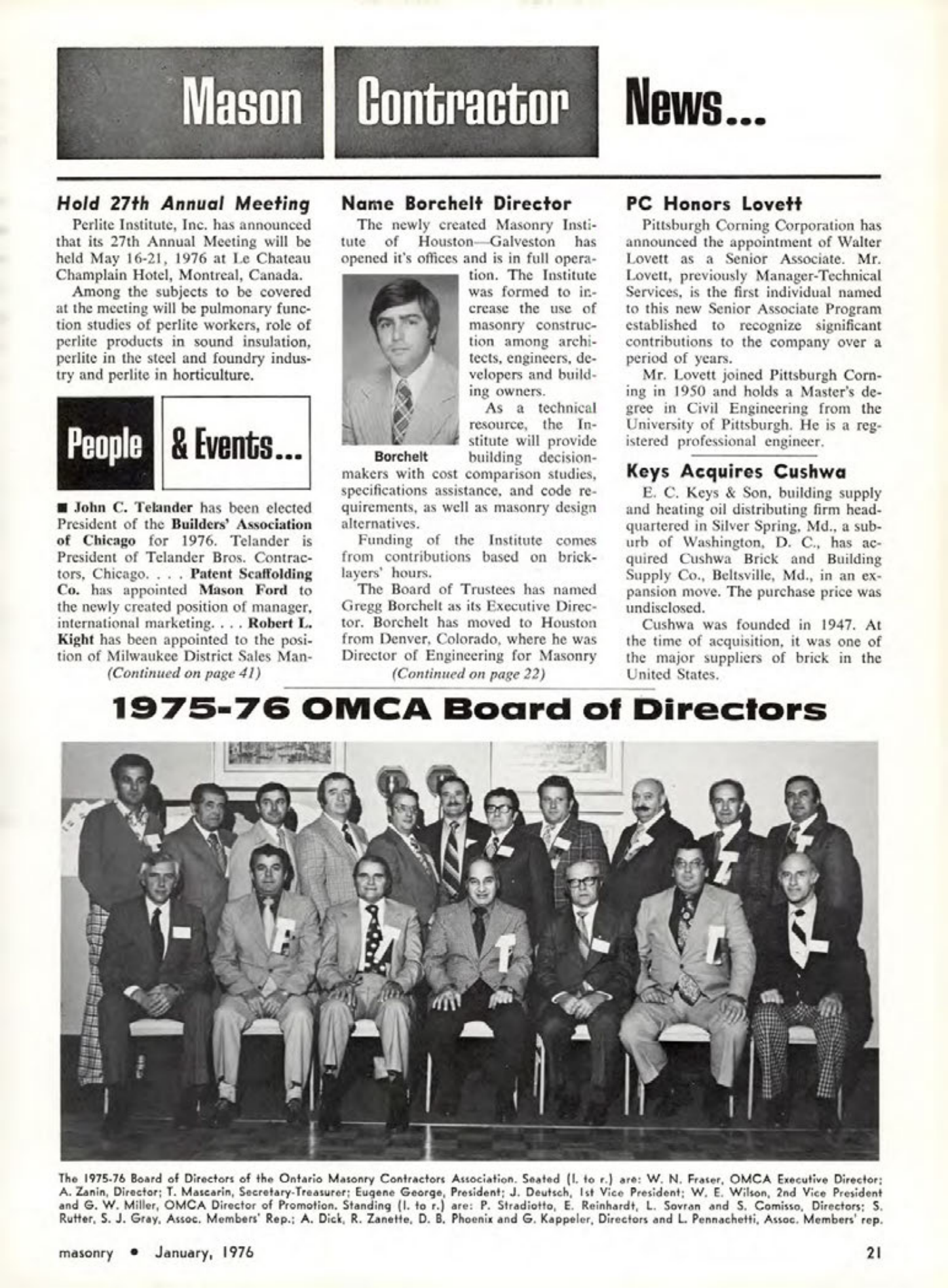 Masonry Magazine January 1976 Page.21