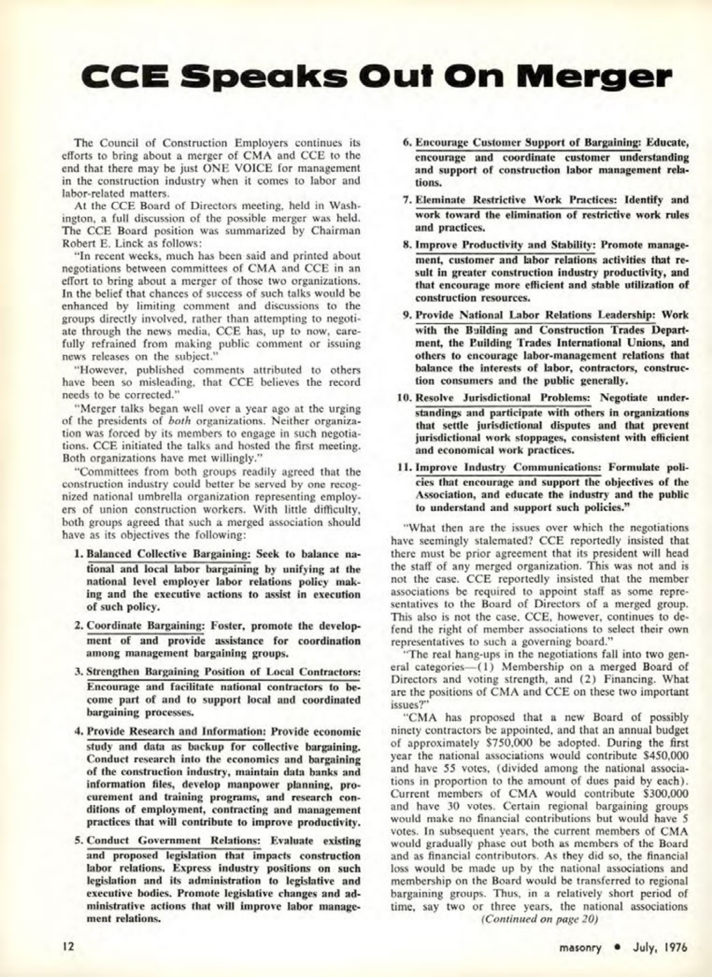 Masonry Magazine July 1976 Page. 12