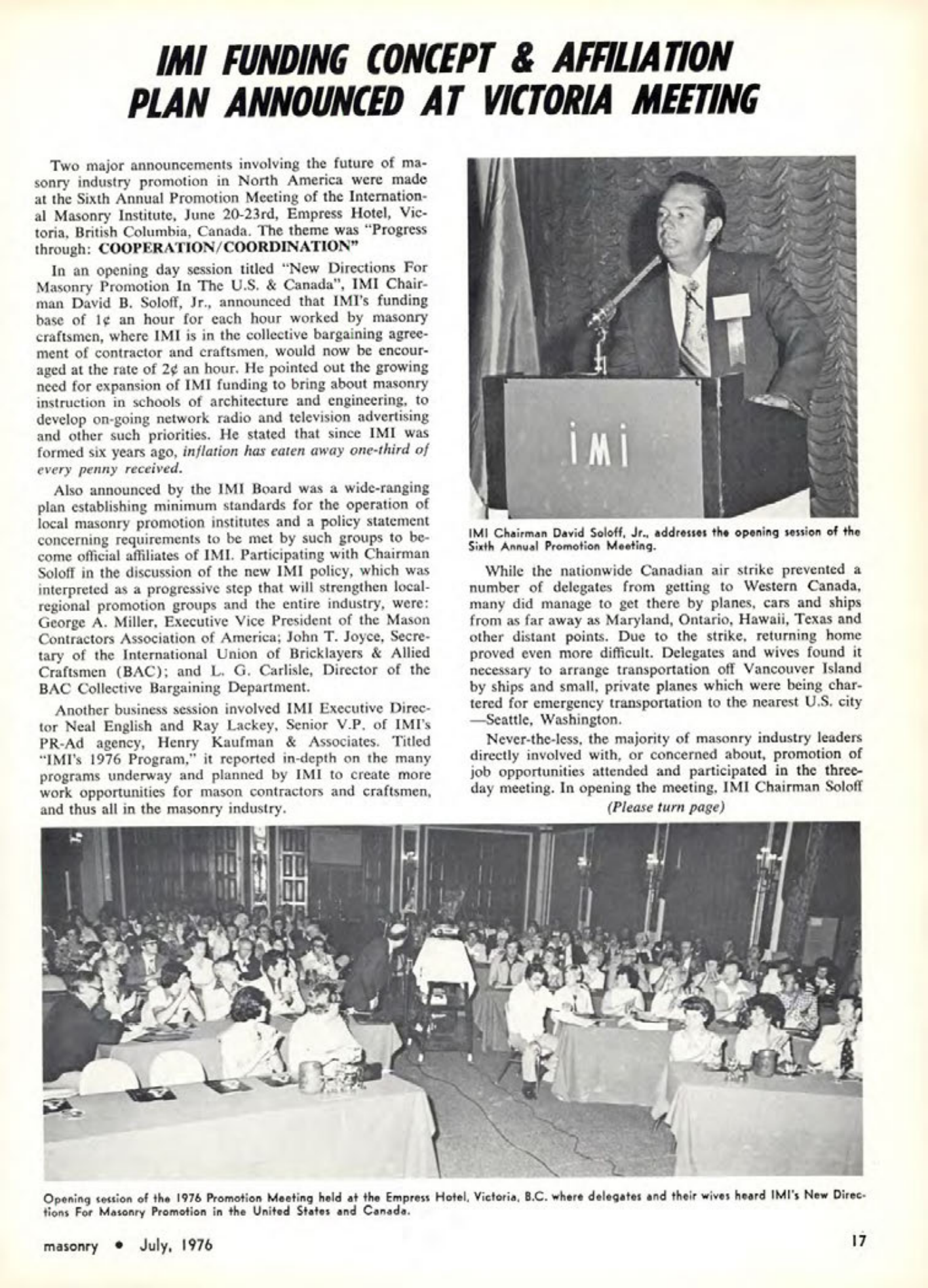 Masonry Magazine July 1976 Page. 17