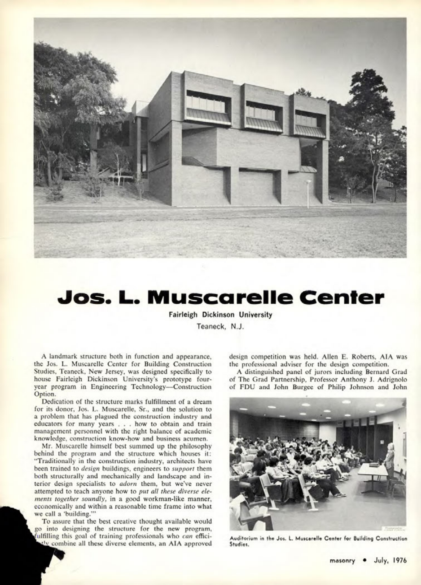 Masonry Magazine July 1976 Page. 22