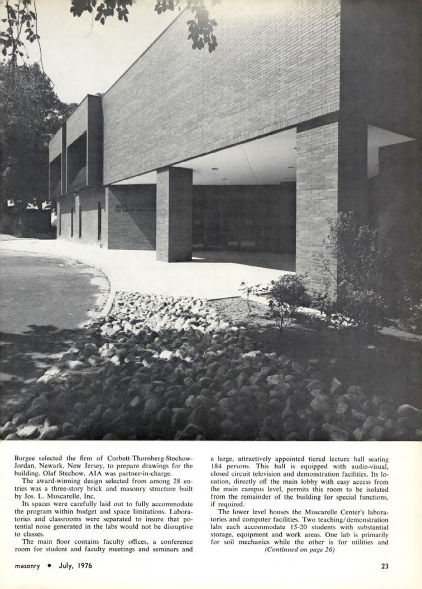 Masonry Magazine July 1976 Page. 23