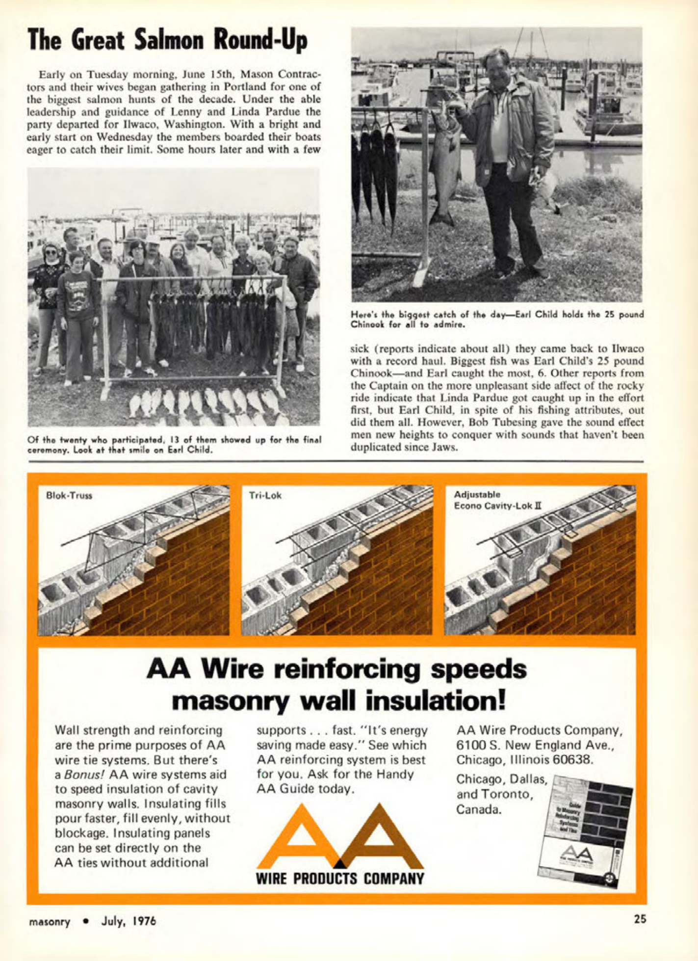 Masonry Magazine July 1976 Page. 25