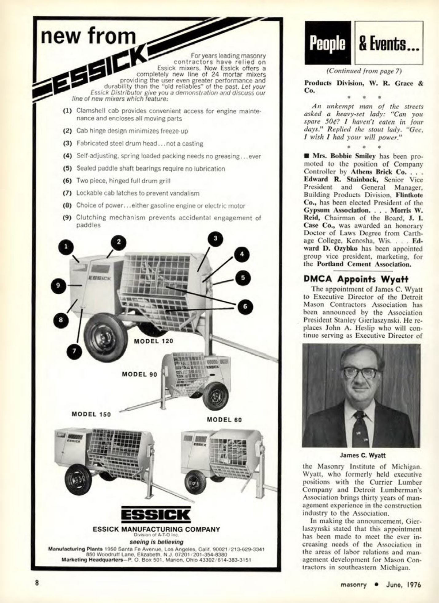 Masonry Magazine June 1976 Page. 8
