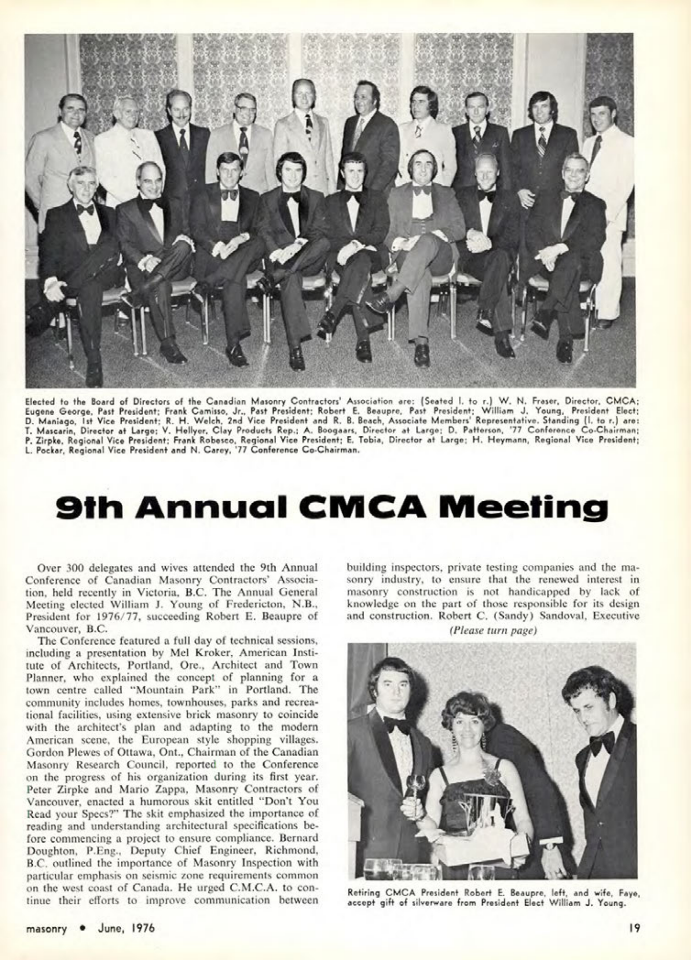 Masonry Magazine June 1976 Page. 19