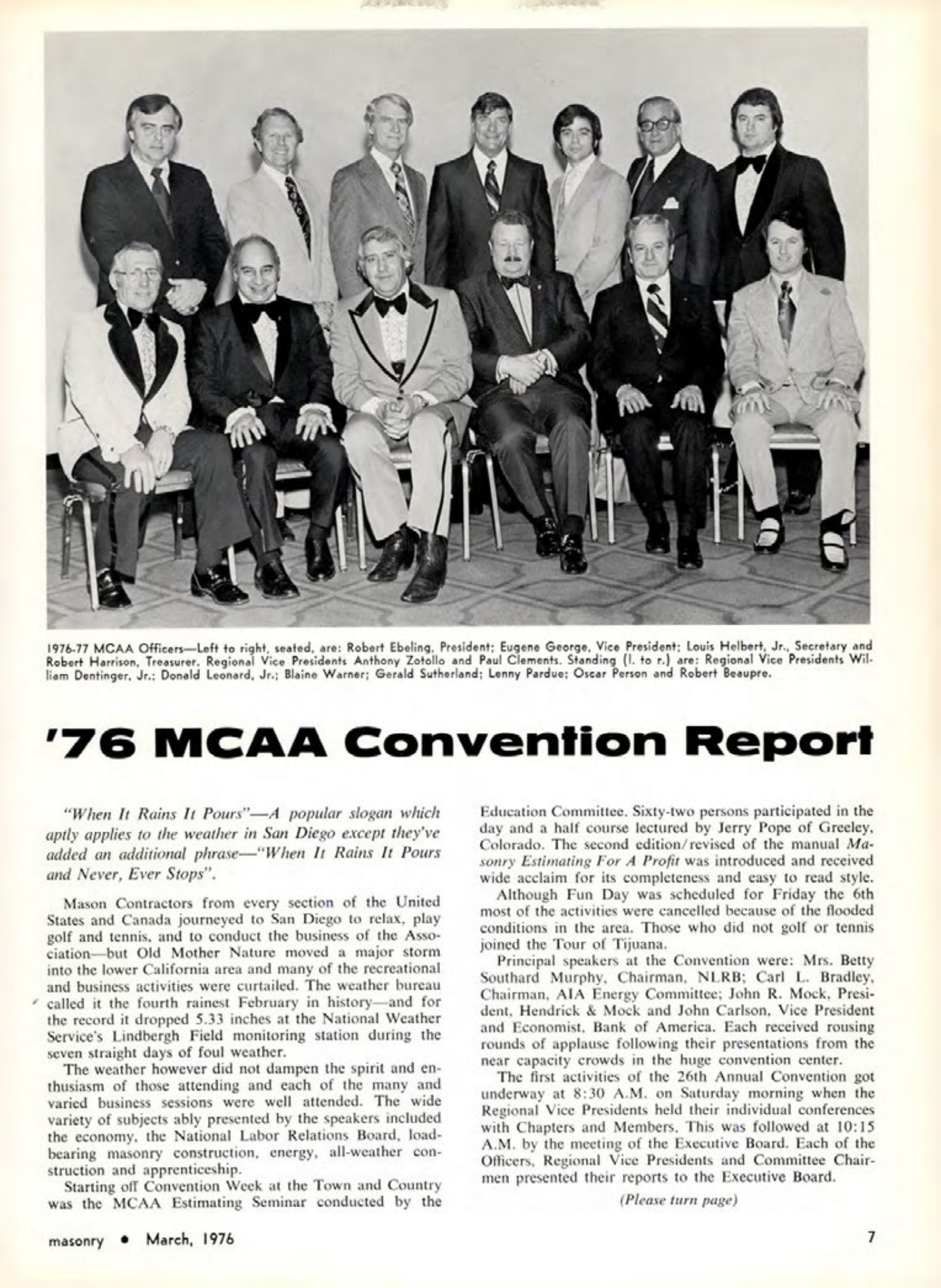 Masonry Magazine March 1976 Page. 7