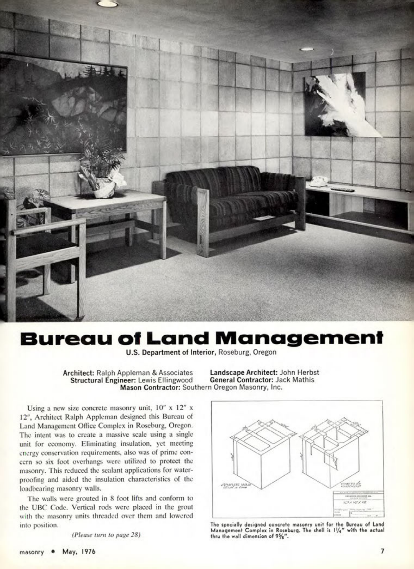 Masonry Magazine May 1976 Page. 7