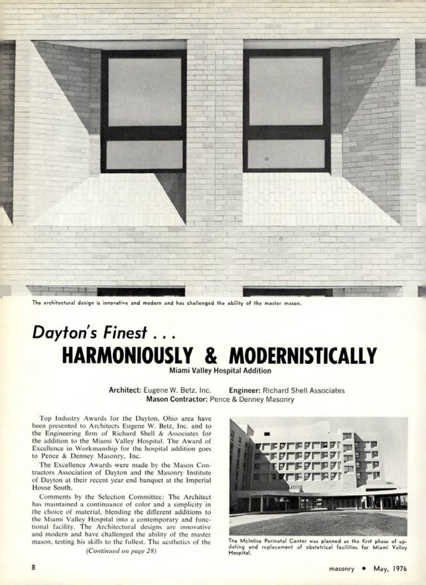 Masonry Magazine May 1976 Page. 8