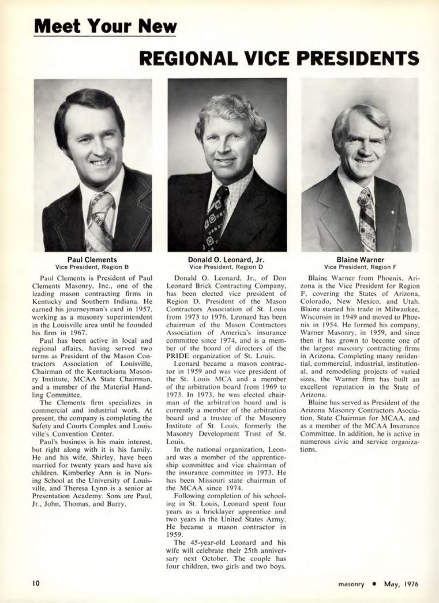 Masonry Magazine May 1976 Page. 10