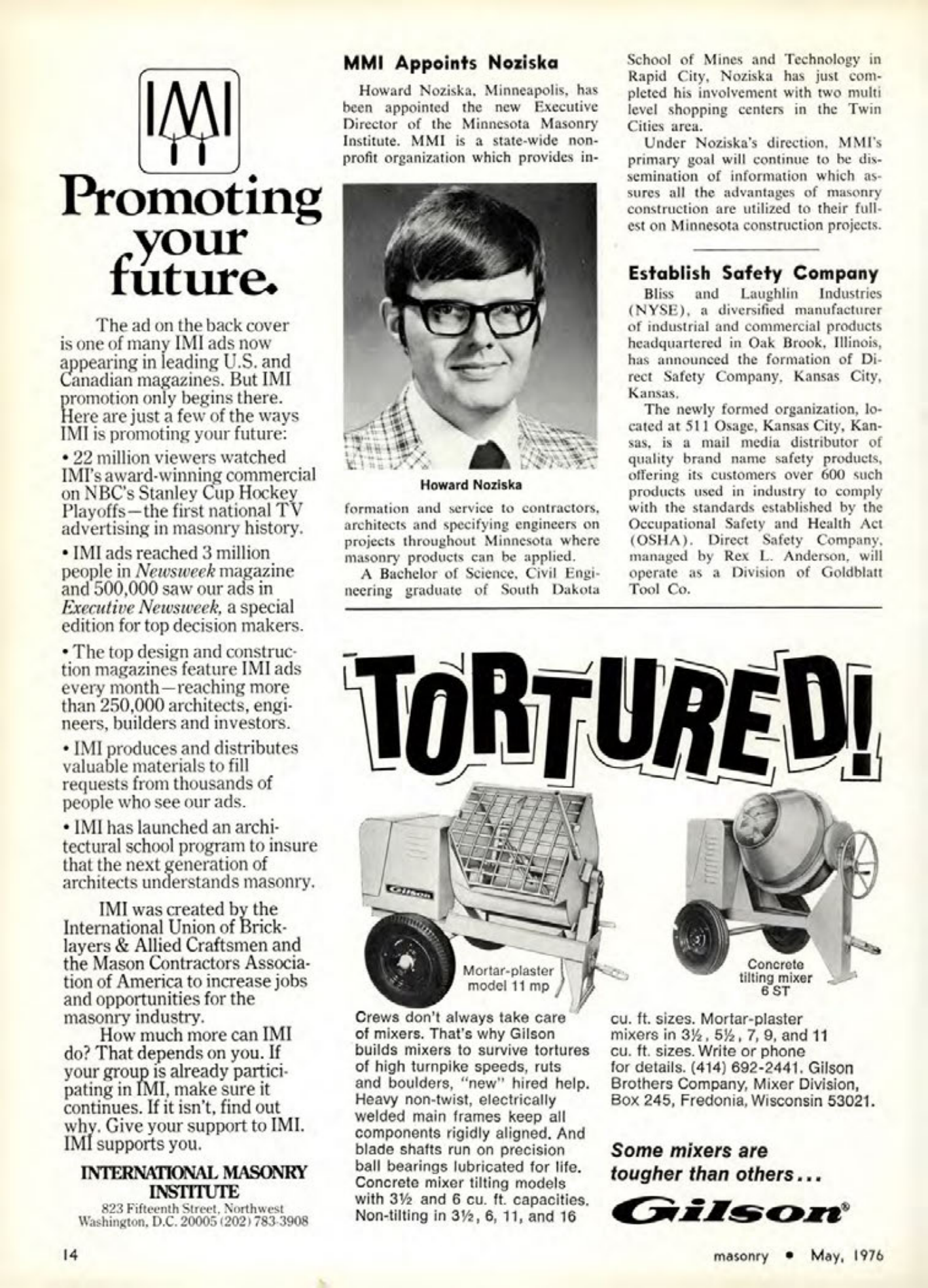 Masonry Magazine May 1976 Page. 14