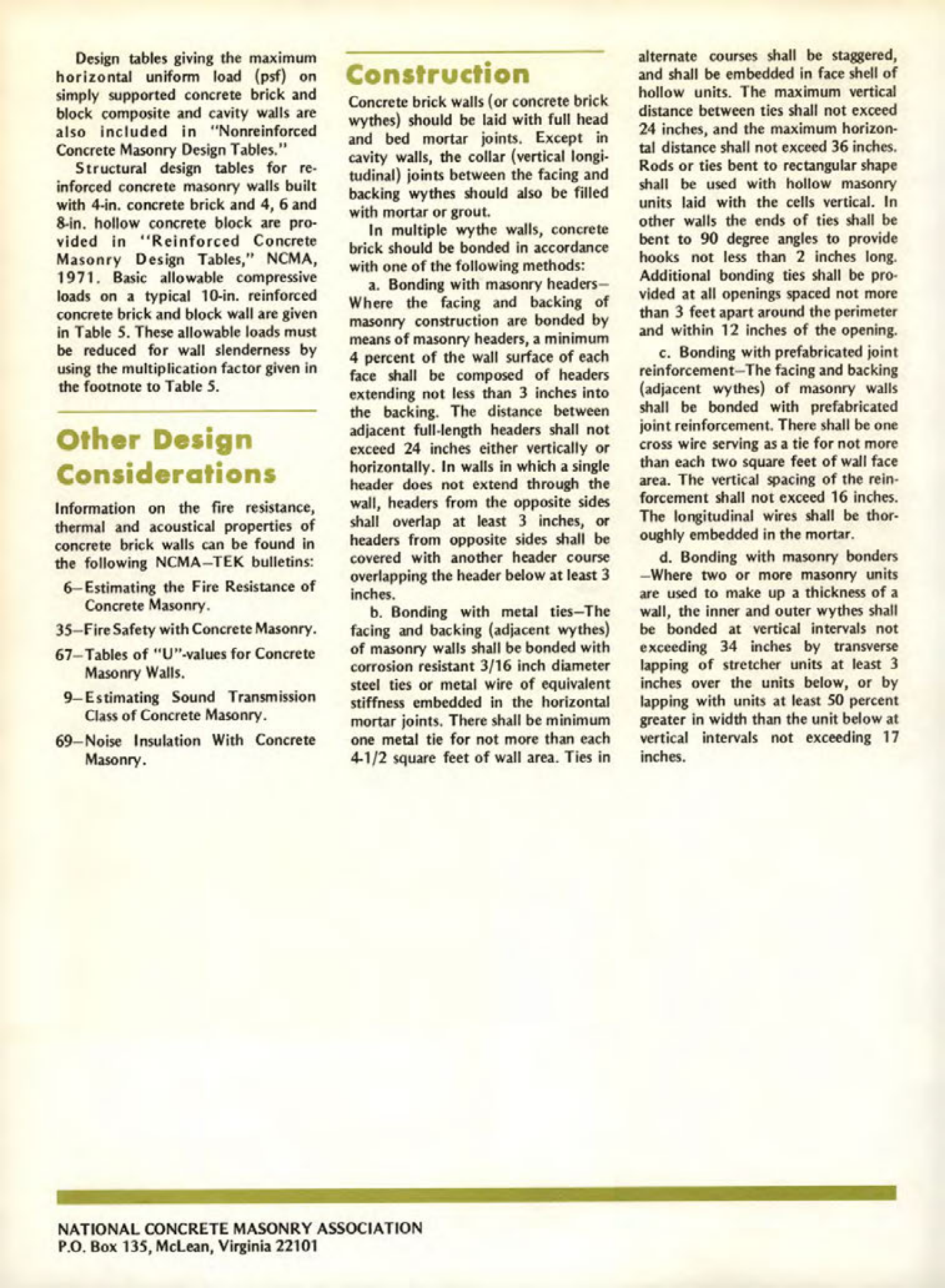 Masonry Magazine May 1976 Page. 18