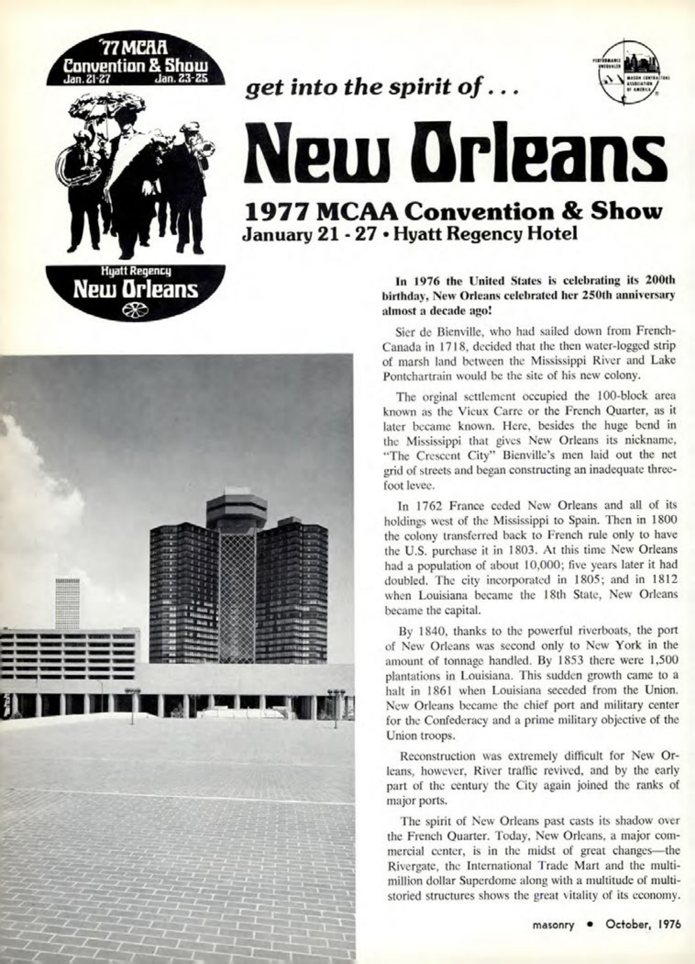 Masonry Magazine October 1976 Page. 4