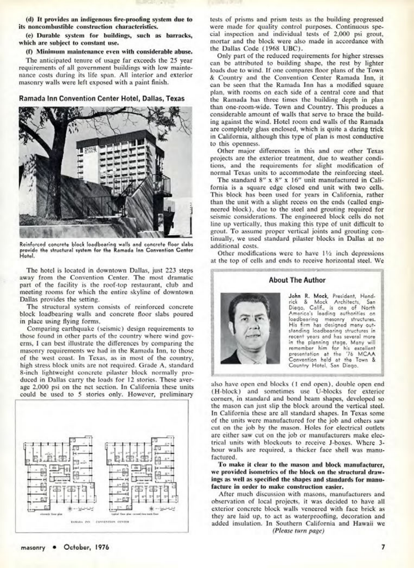 Masonry Magazine October 1976 Page. 7