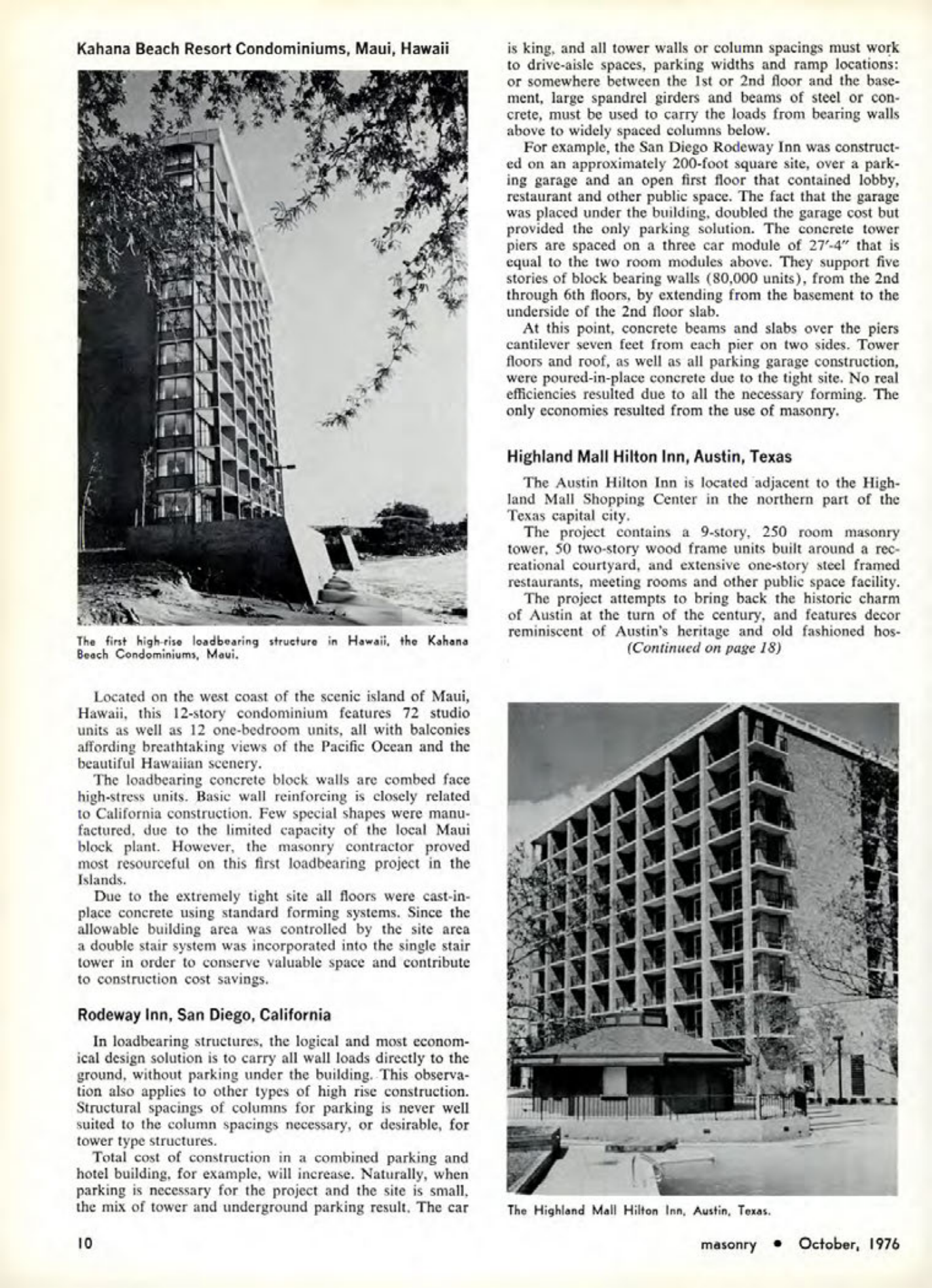 Masonry Magazine October 1976 Page. 10