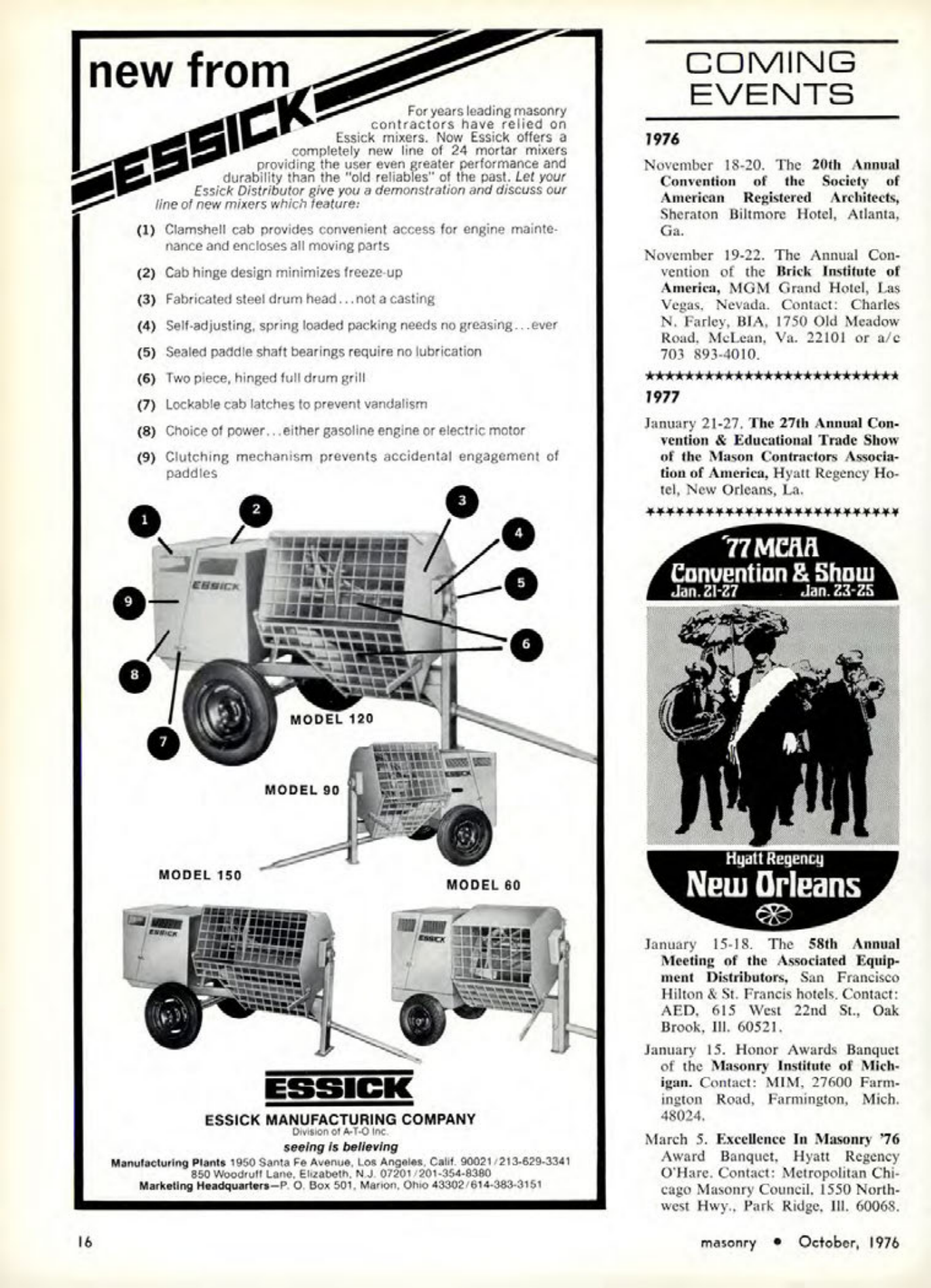 Masonry Magazine October 1976 Page. 16