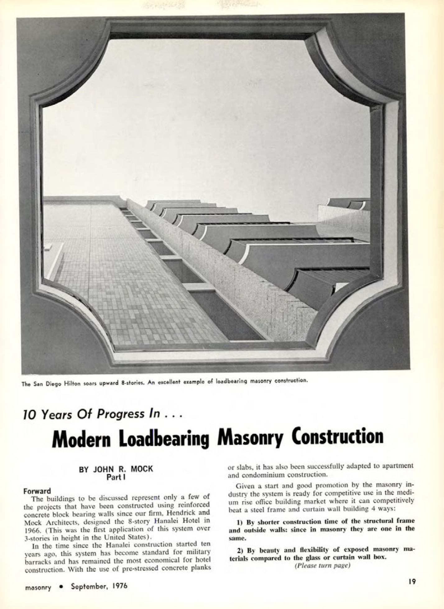 Masonry Magazine September 1976 Page. 19