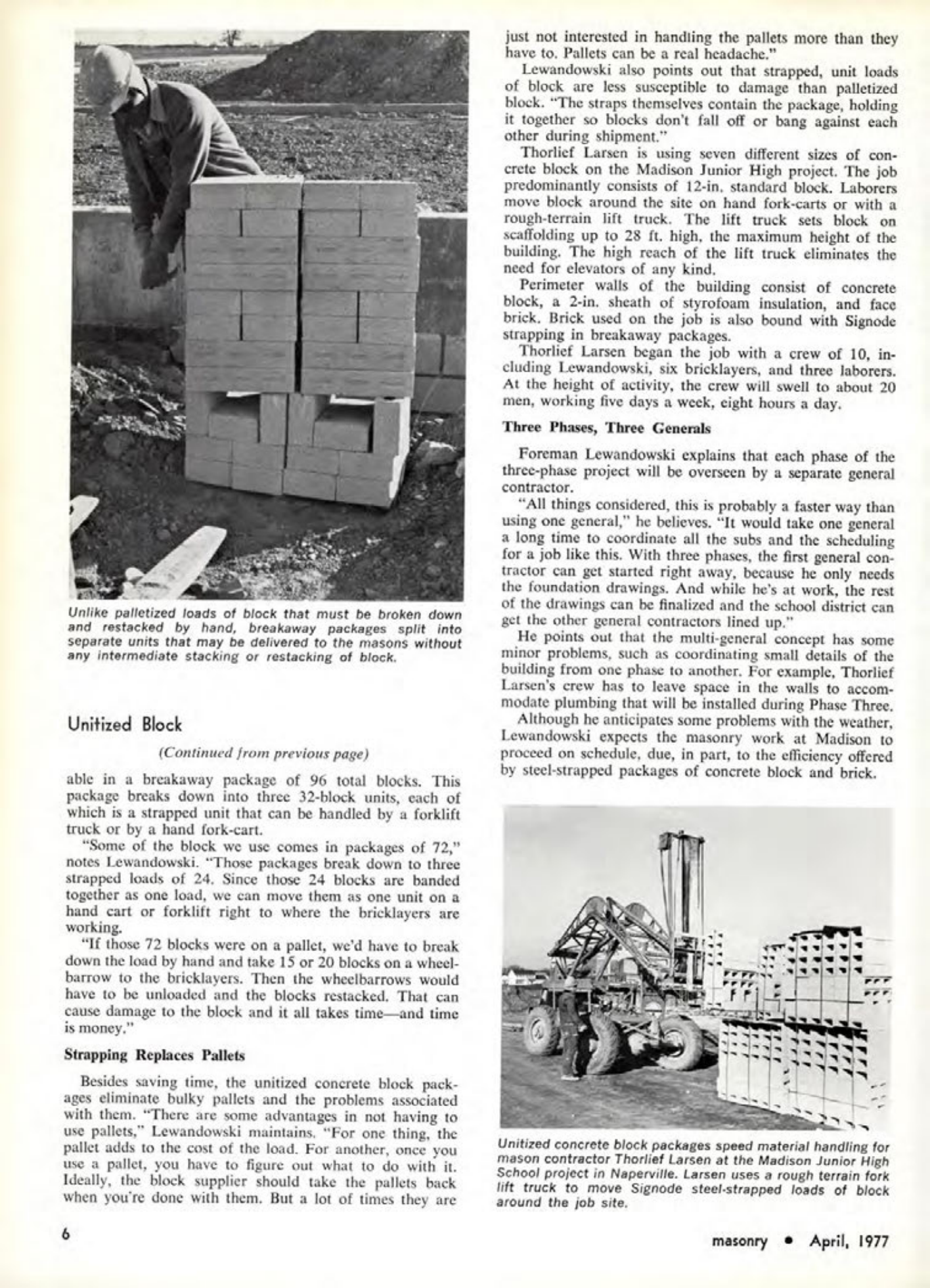 Masonry Magazine April 1977 Page. 6