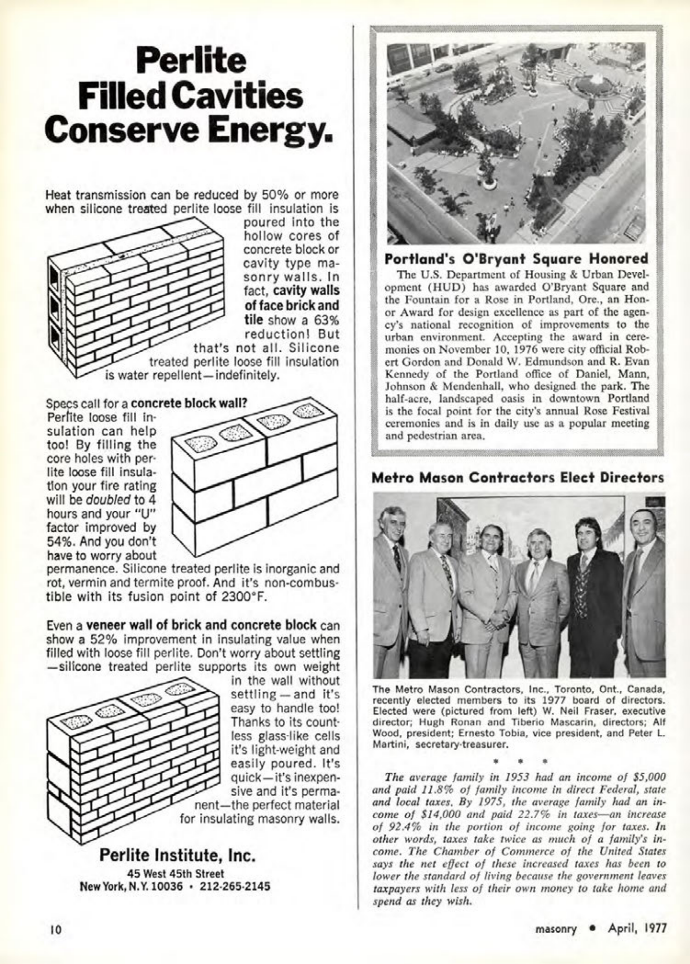 Masonry Magazine April 1977 Page. 10