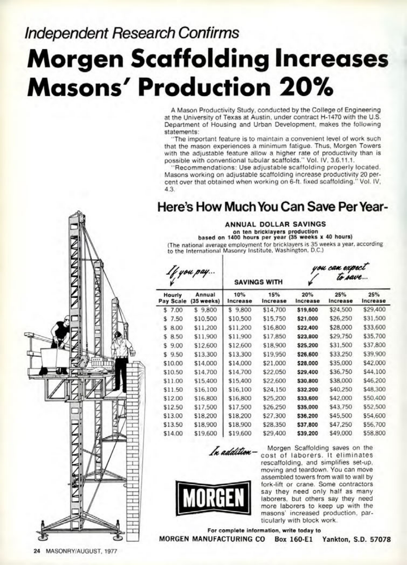 Masonry Magazine August 1977 Page. 24