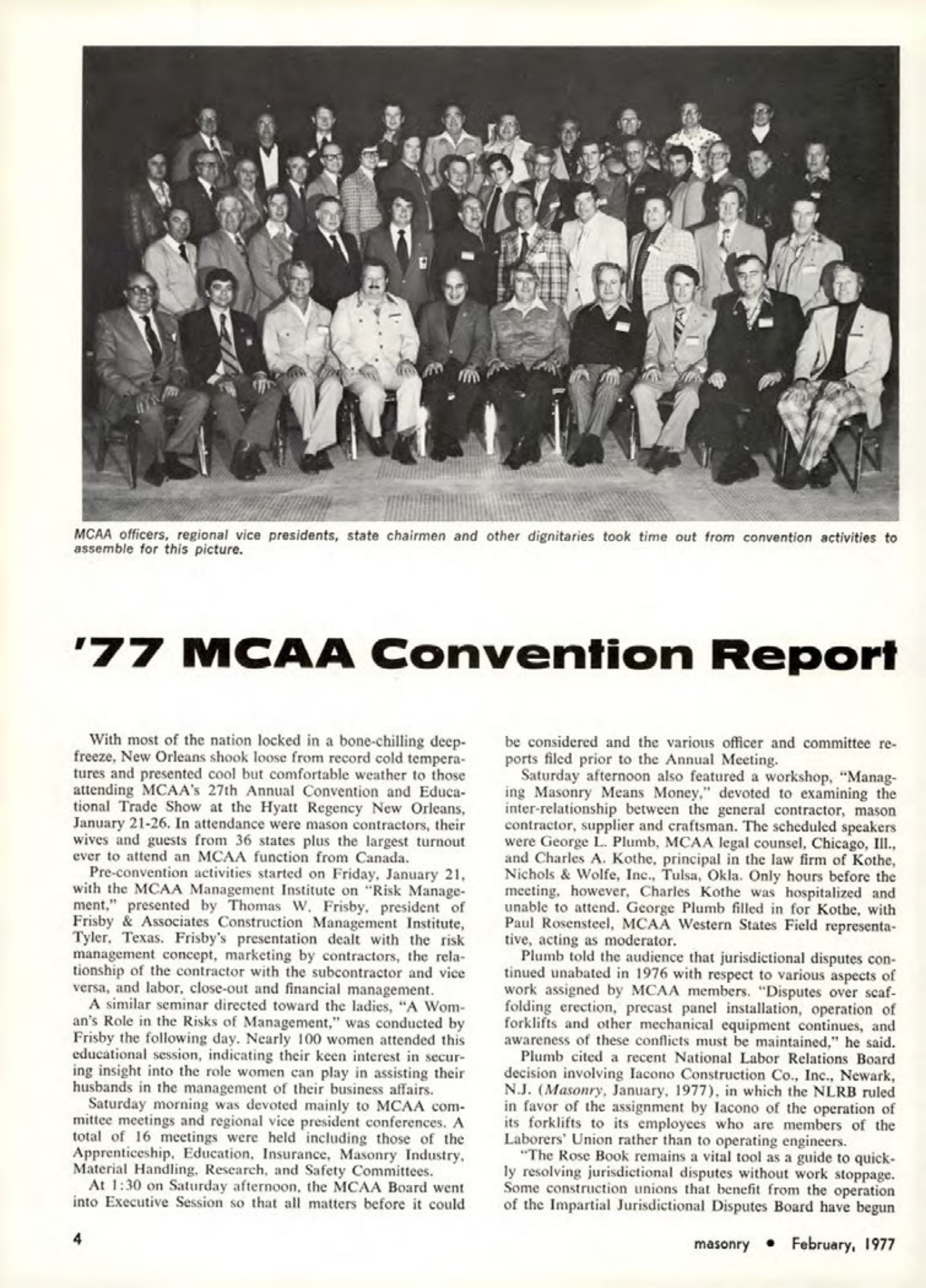 Masonry Magazine February 1977 Page. 4