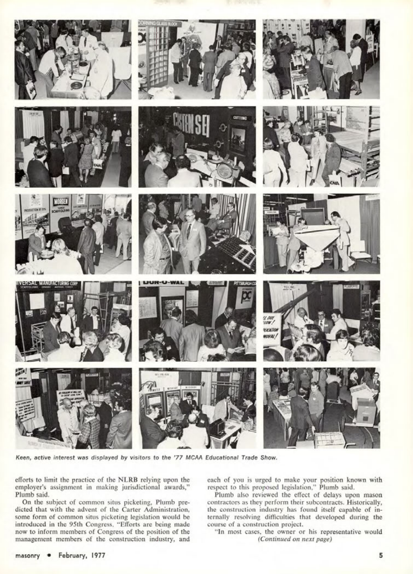 Masonry Magazine February 1977 Page. 5