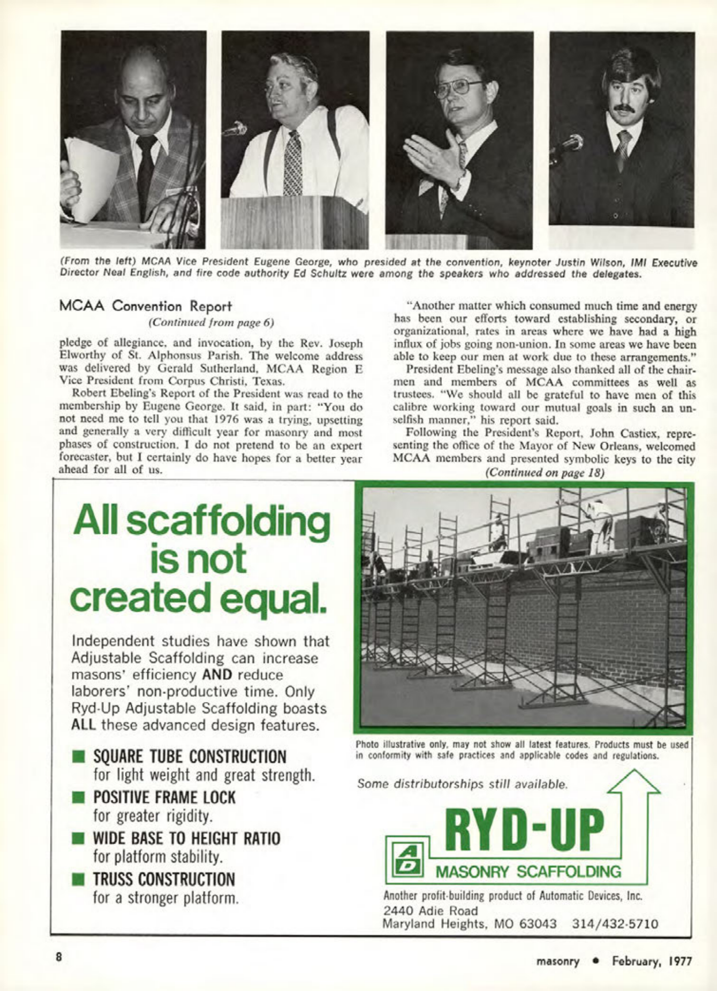 Masonry Magazine February 1977 Page. 8