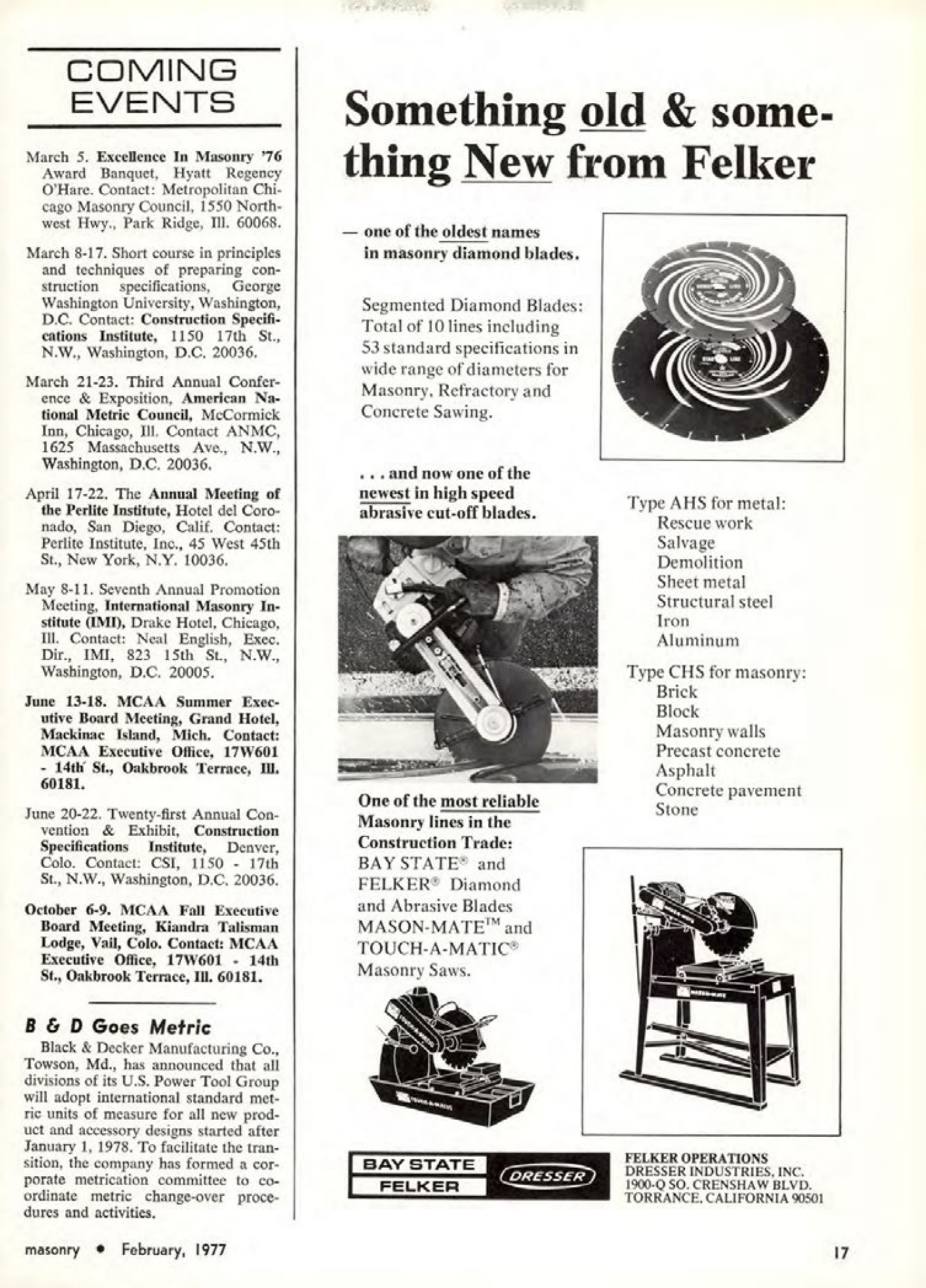 Masonry Magazine February 1977 Page. 17