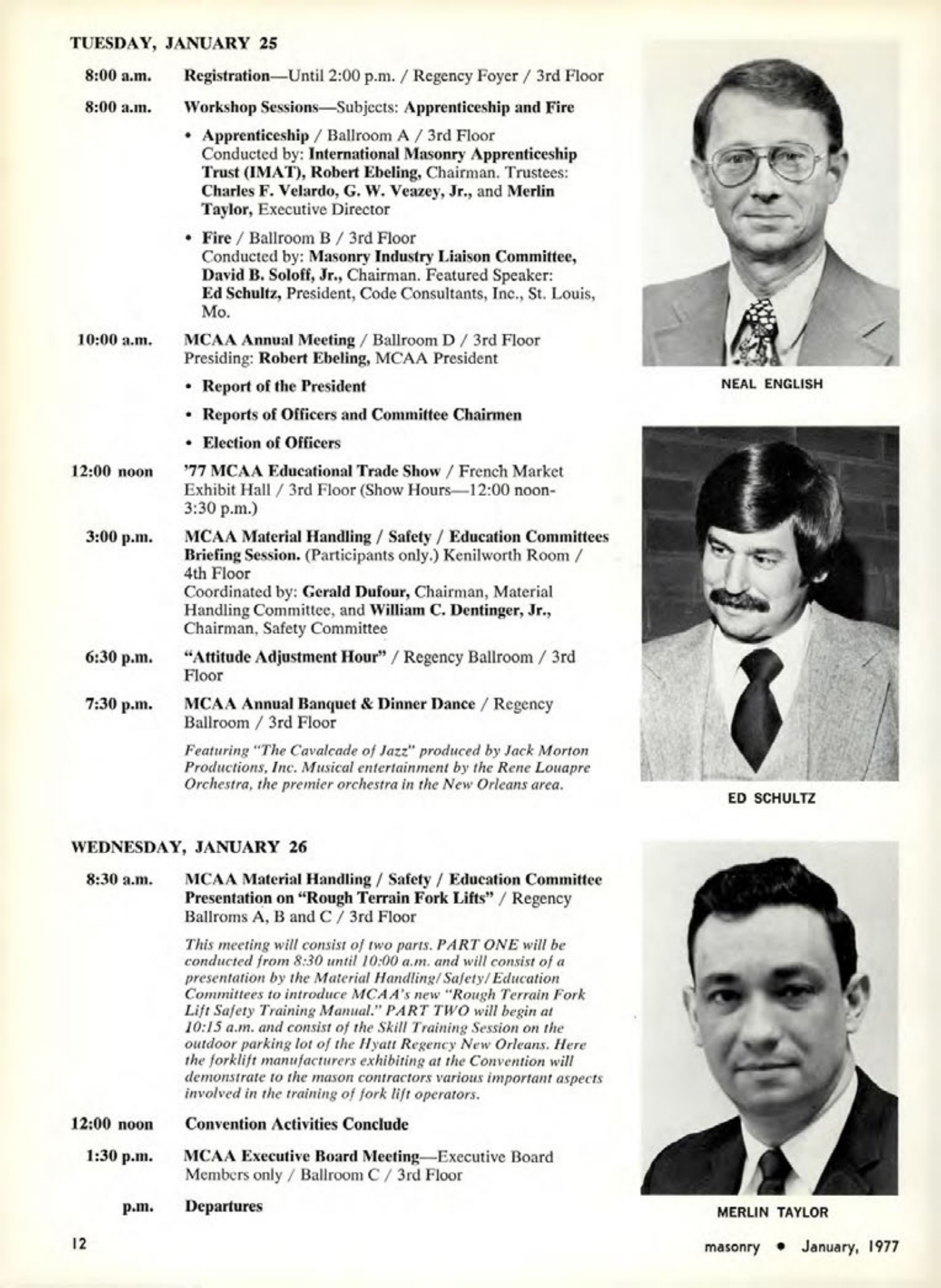 Masonry Magazine January 1977 Page. 12