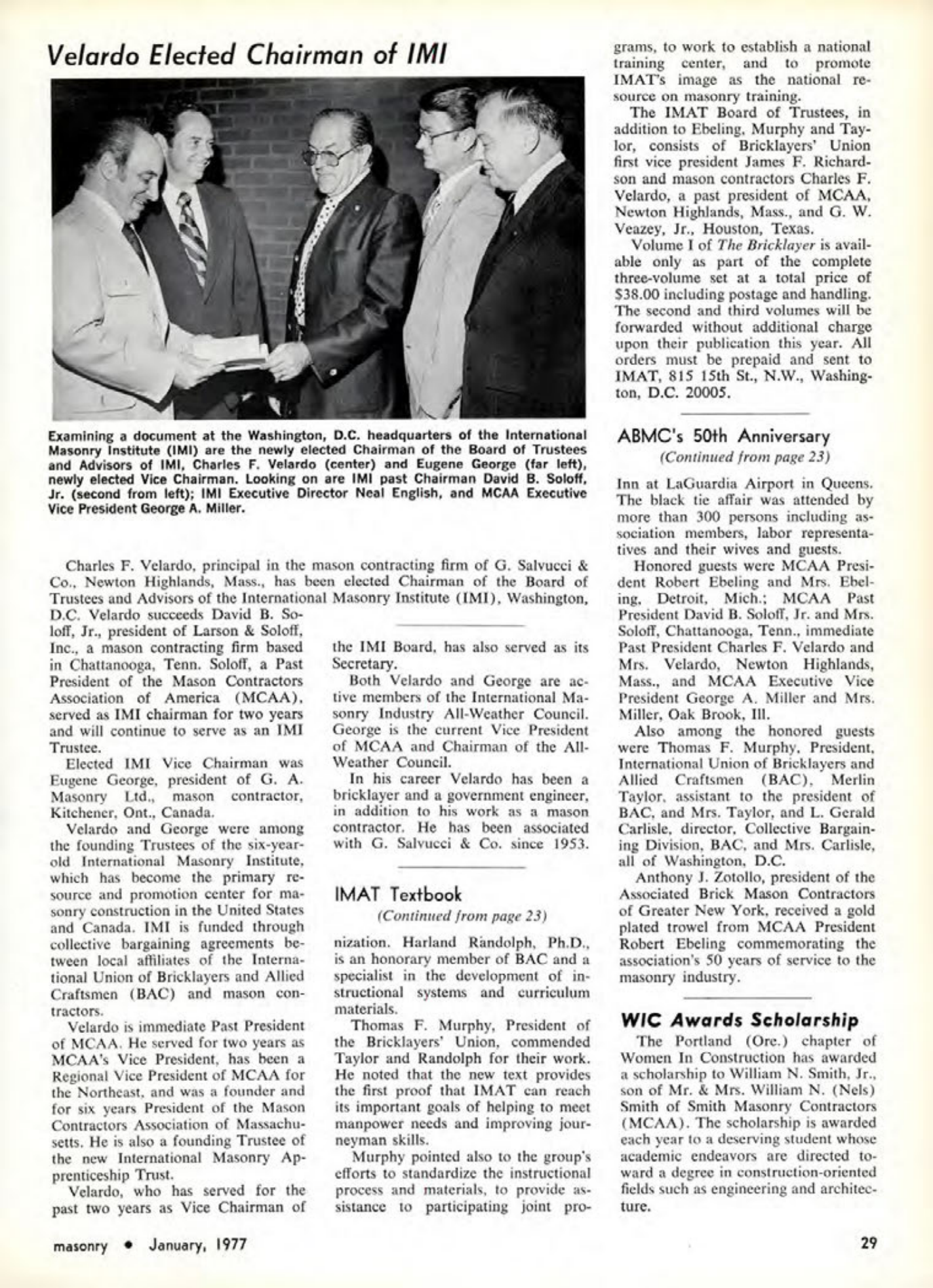 Masonry Magazine January 1977 Page.29