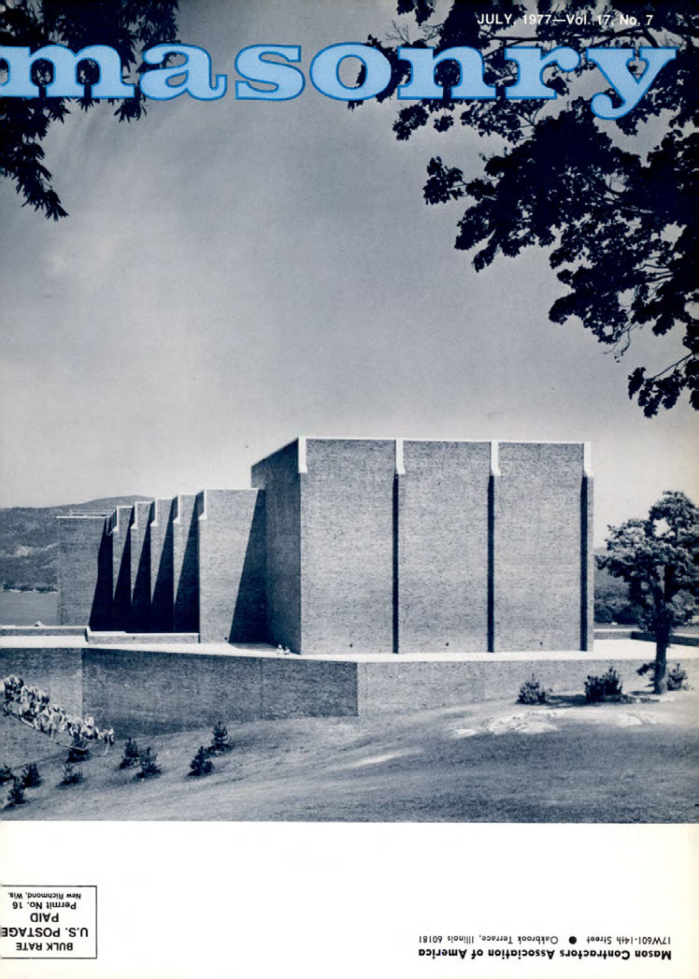 Masonry Magazine July 1977 Page. 1