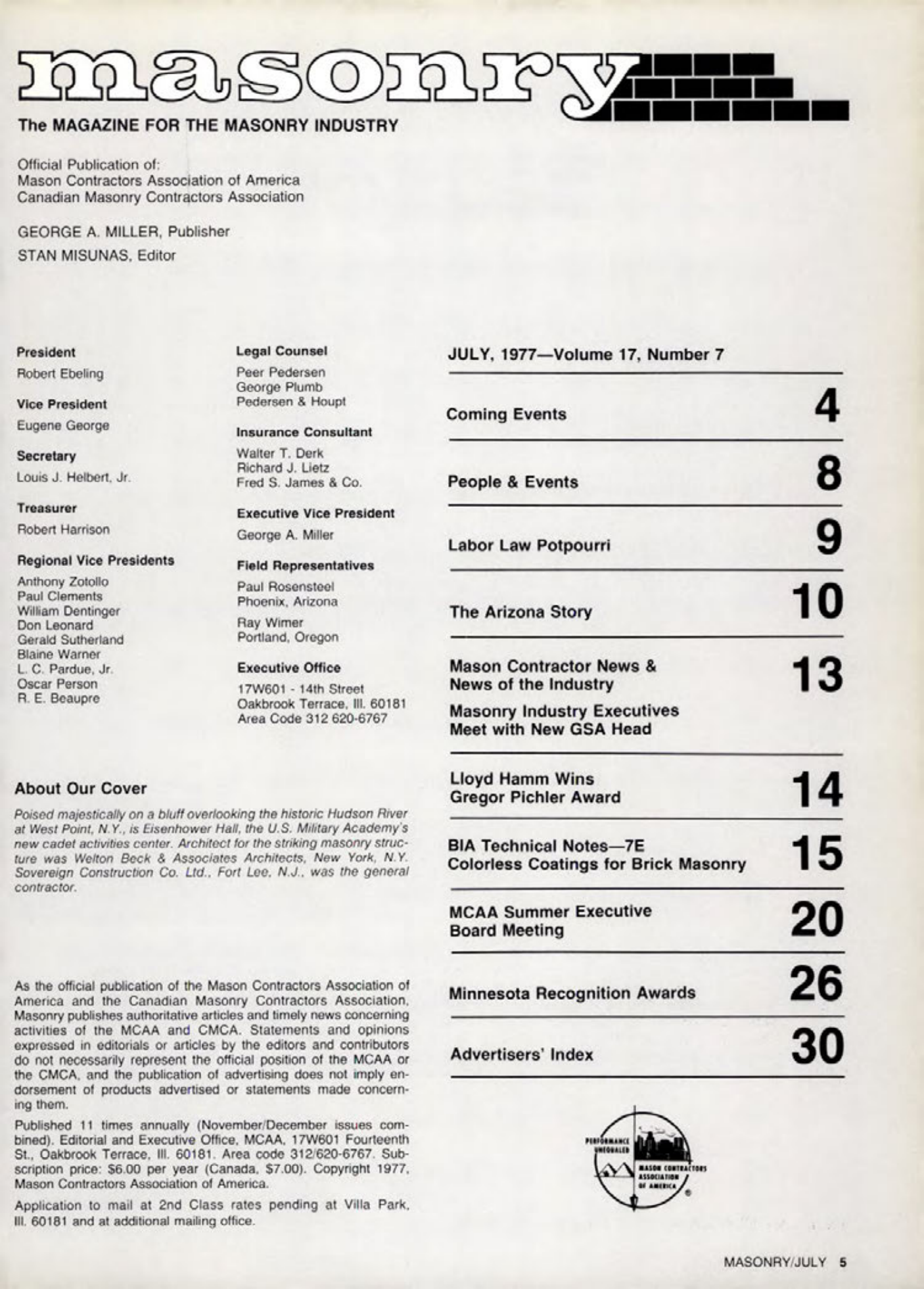 Masonry Magazine July 1977 Page. 5