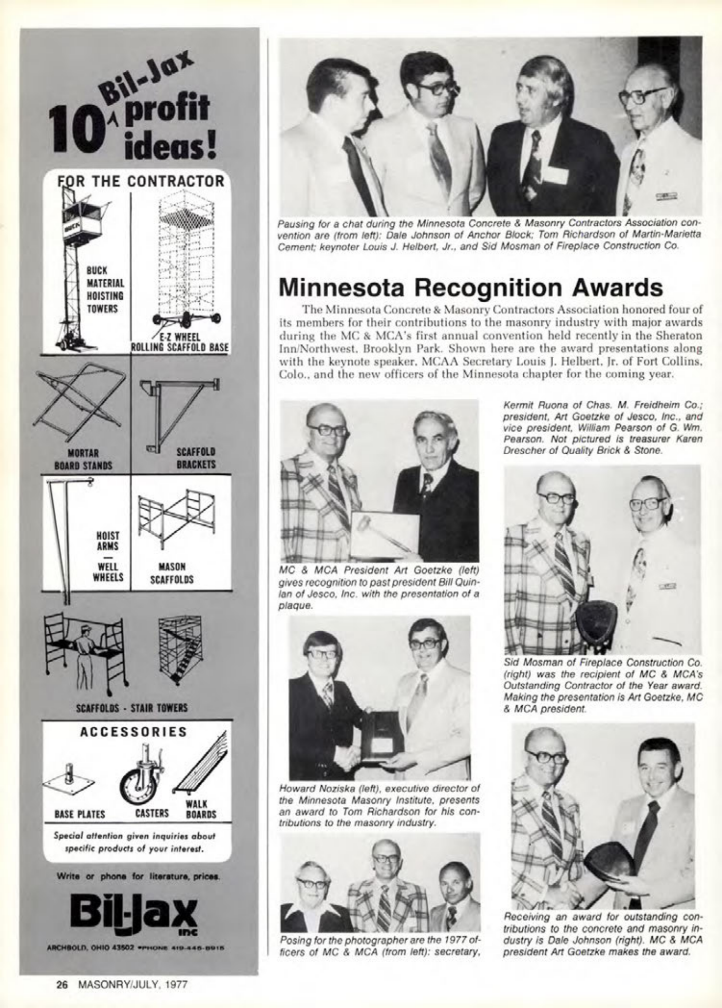 Masonry Magazine July 1977 Page. 26