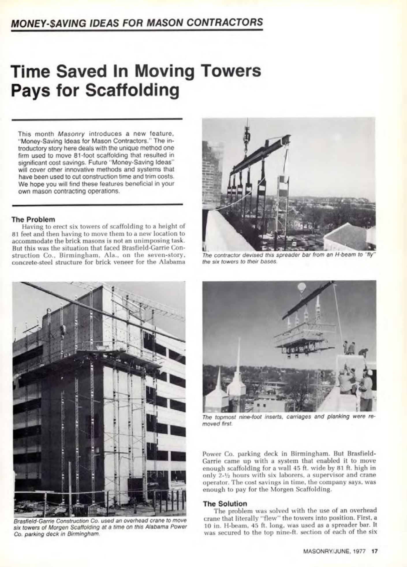 Masonry Magazine June 1977 Page. 17